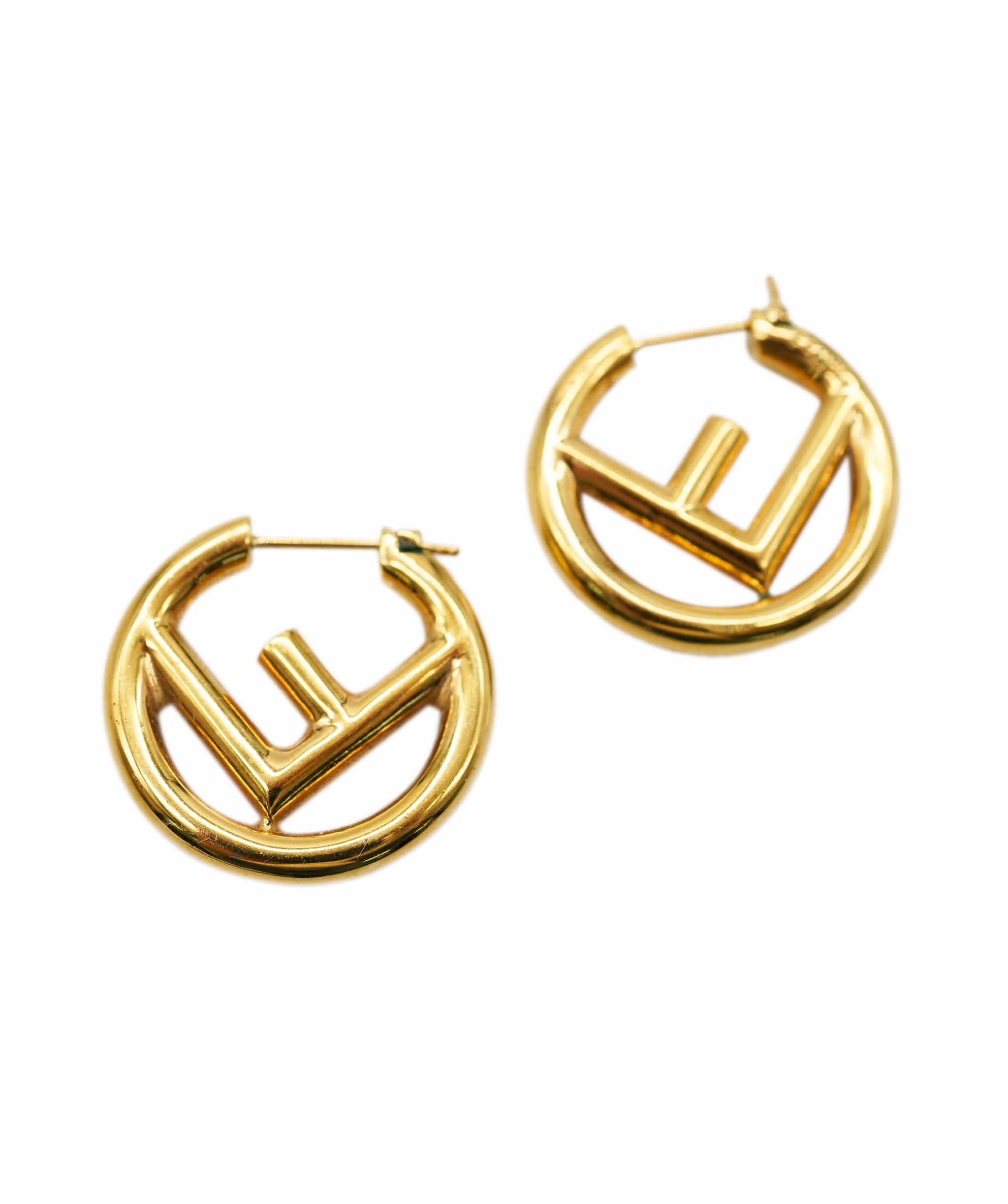 Fendi Fendi hoop gold earrings - AJC0283