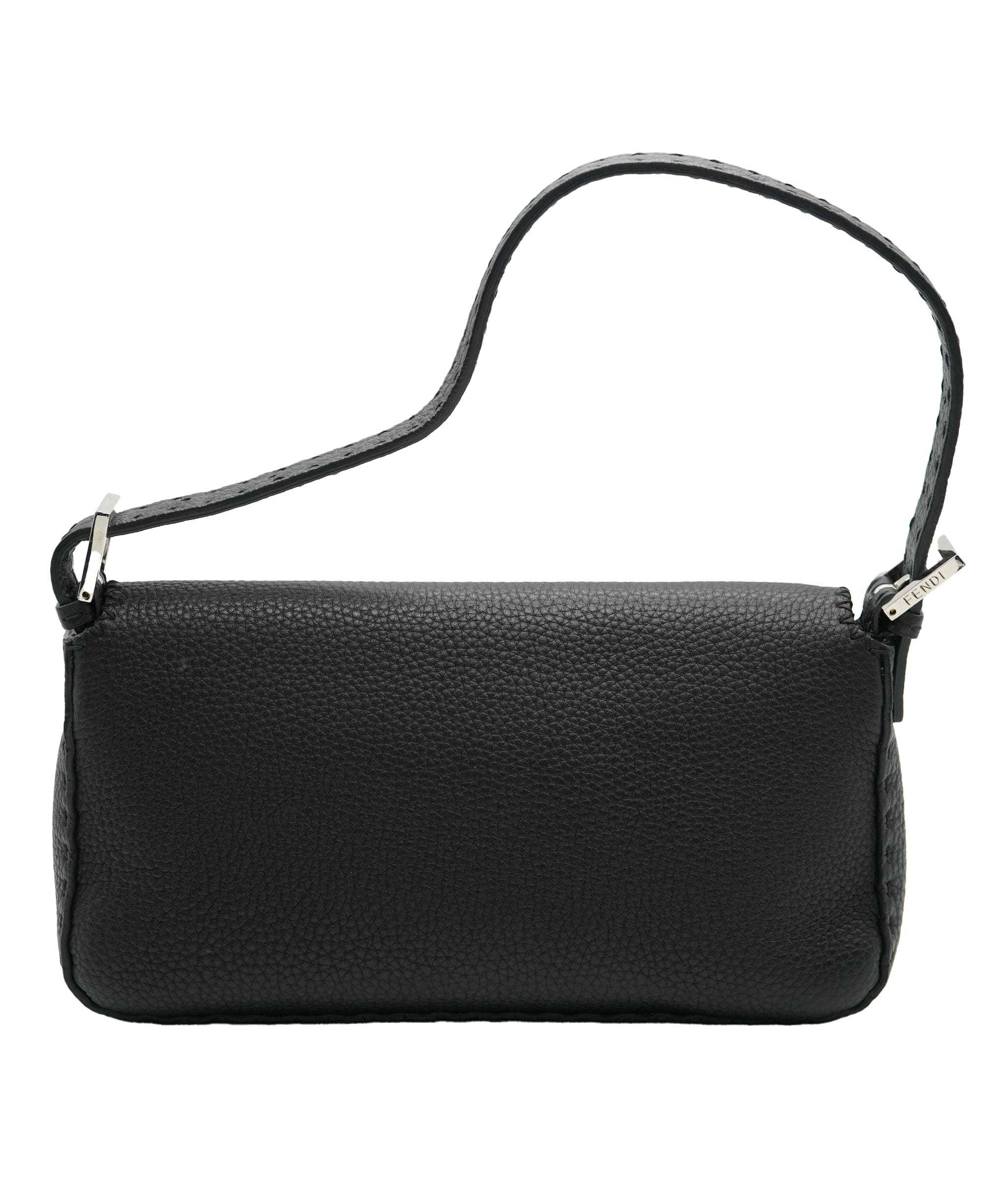 Fendi Fendi Black Calfskin Selleria Baguette ABC0833