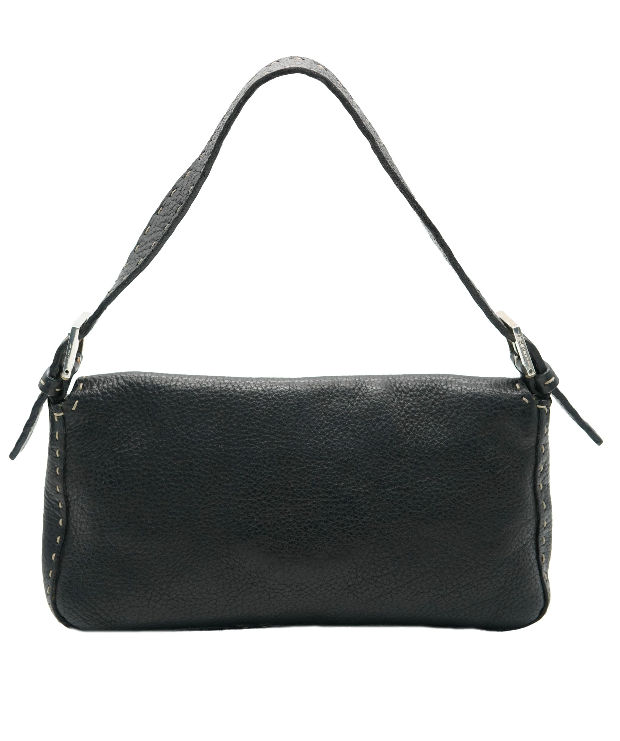 Fendi Fendi Black Calfskin Selleria Baguette ABC0834