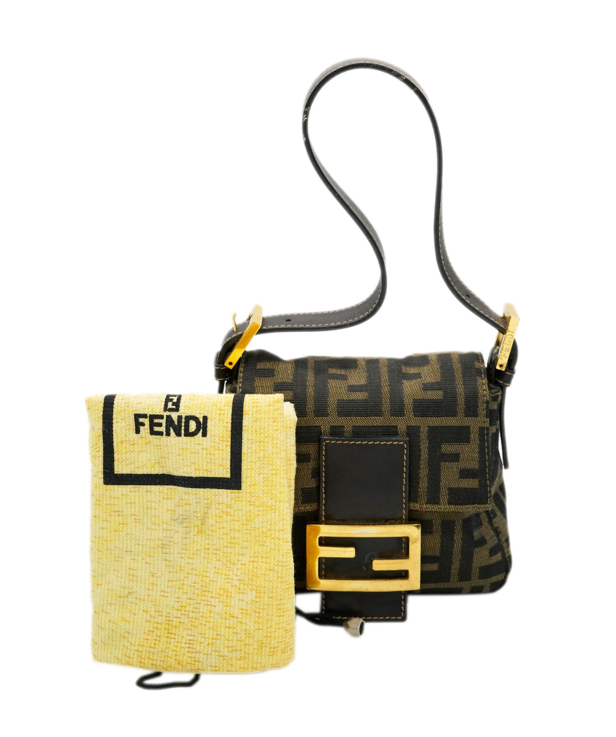 Fendi Fendi Brown FF Canvas Mini Bag - 59810A DBXS1760