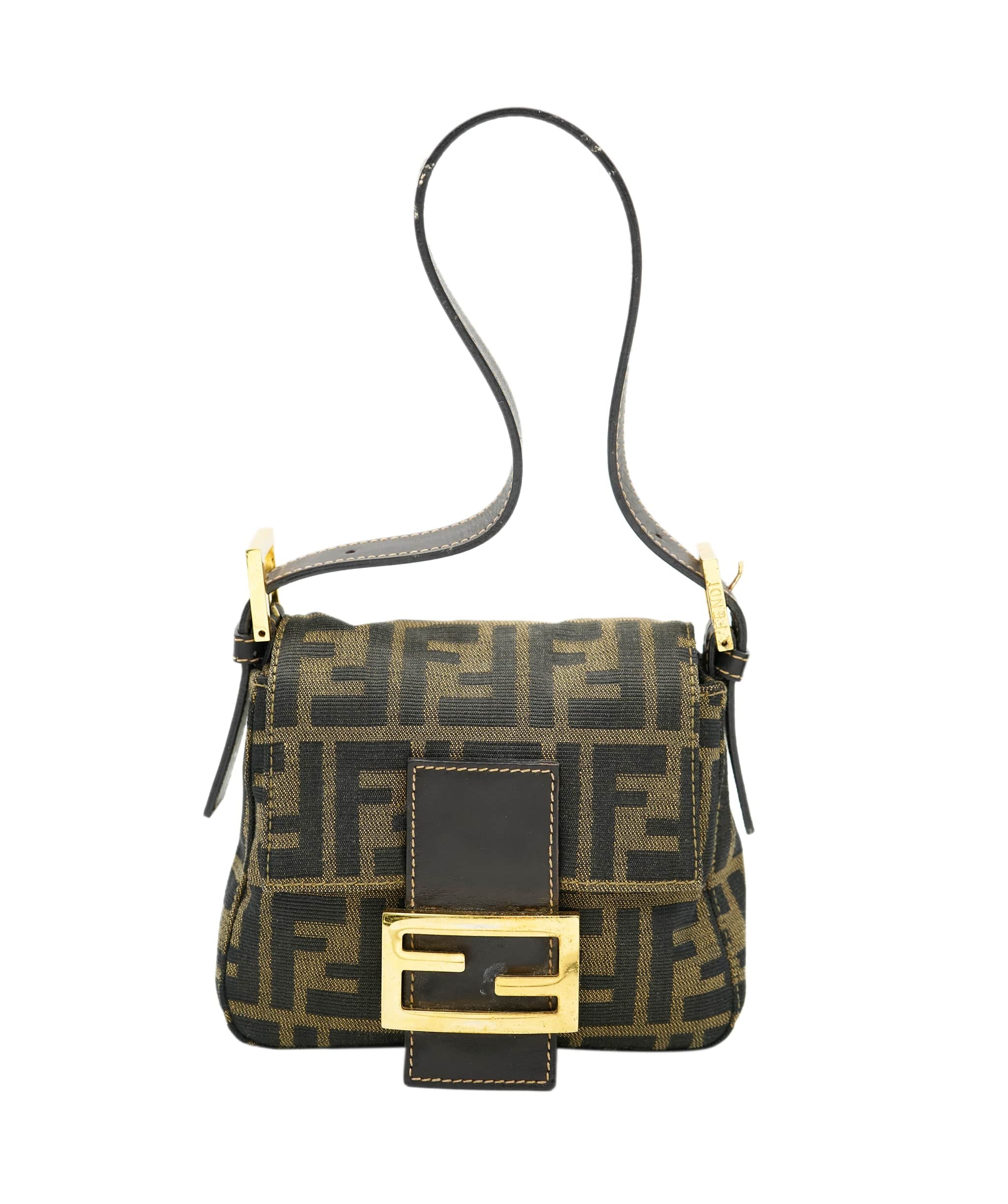 Fendi Fendi Brown FF Canvas Mini Bag - 59810A DBXS1760