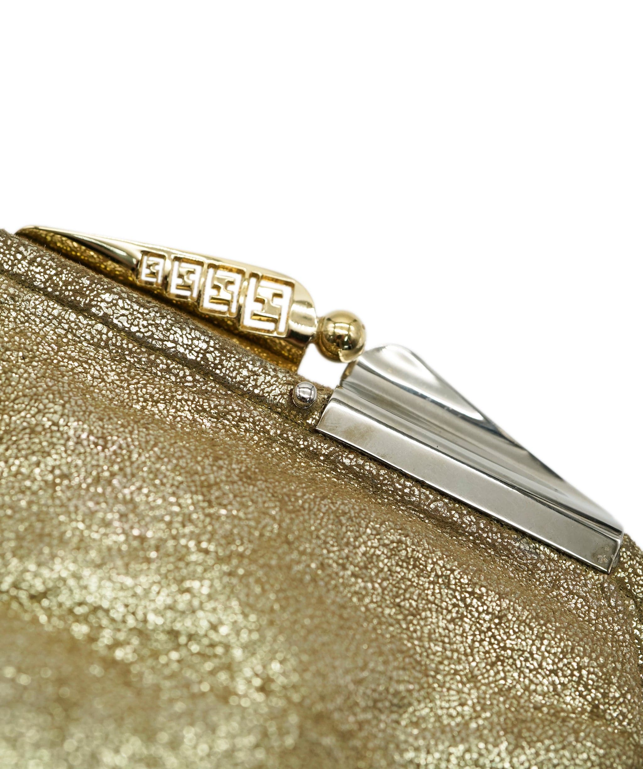 Fendi Fendi Gold Clutch  ALC1281