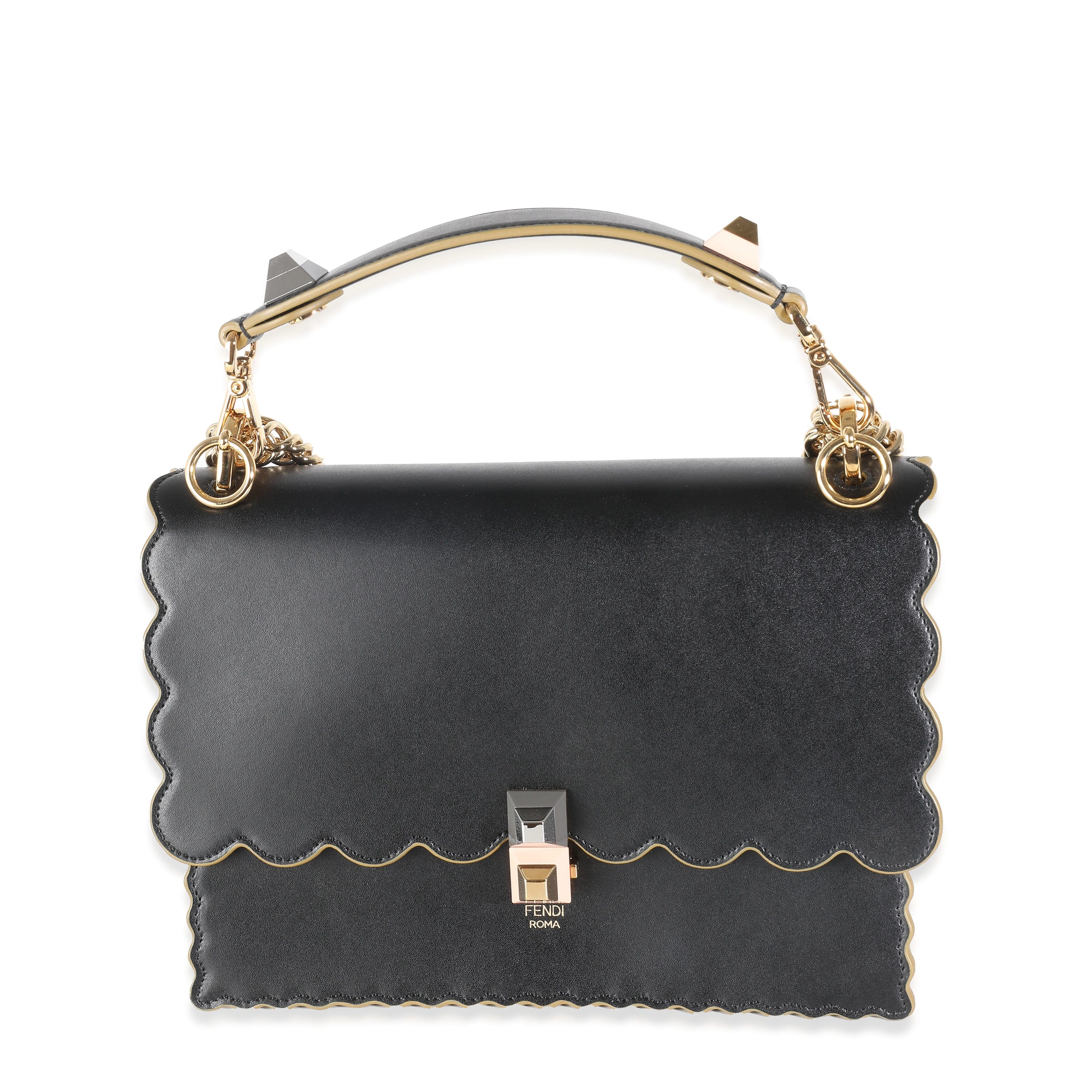 Fendi Fendi Kan I Medium Black Bag ULC1062