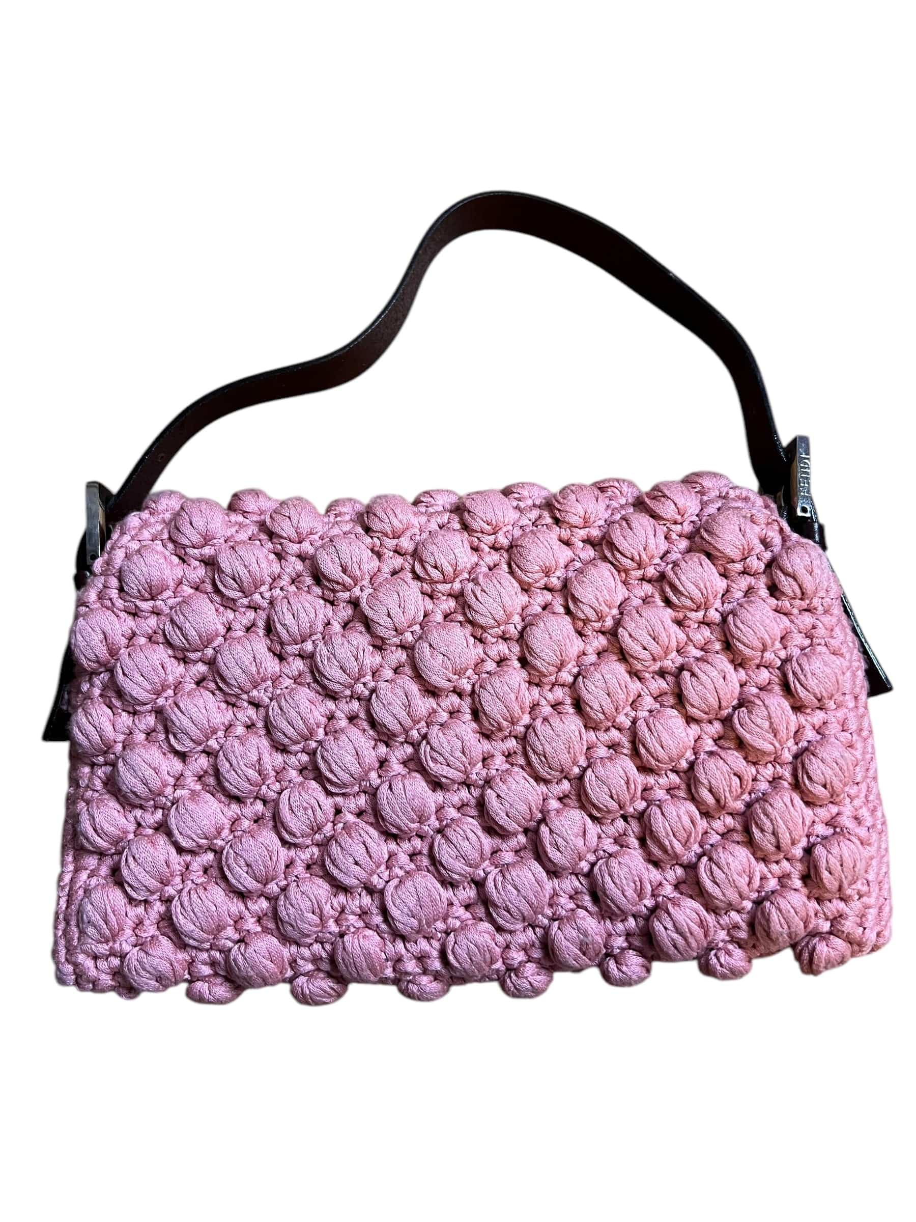 Fendi Fendi Knit Baguette Pink  DXBS0564