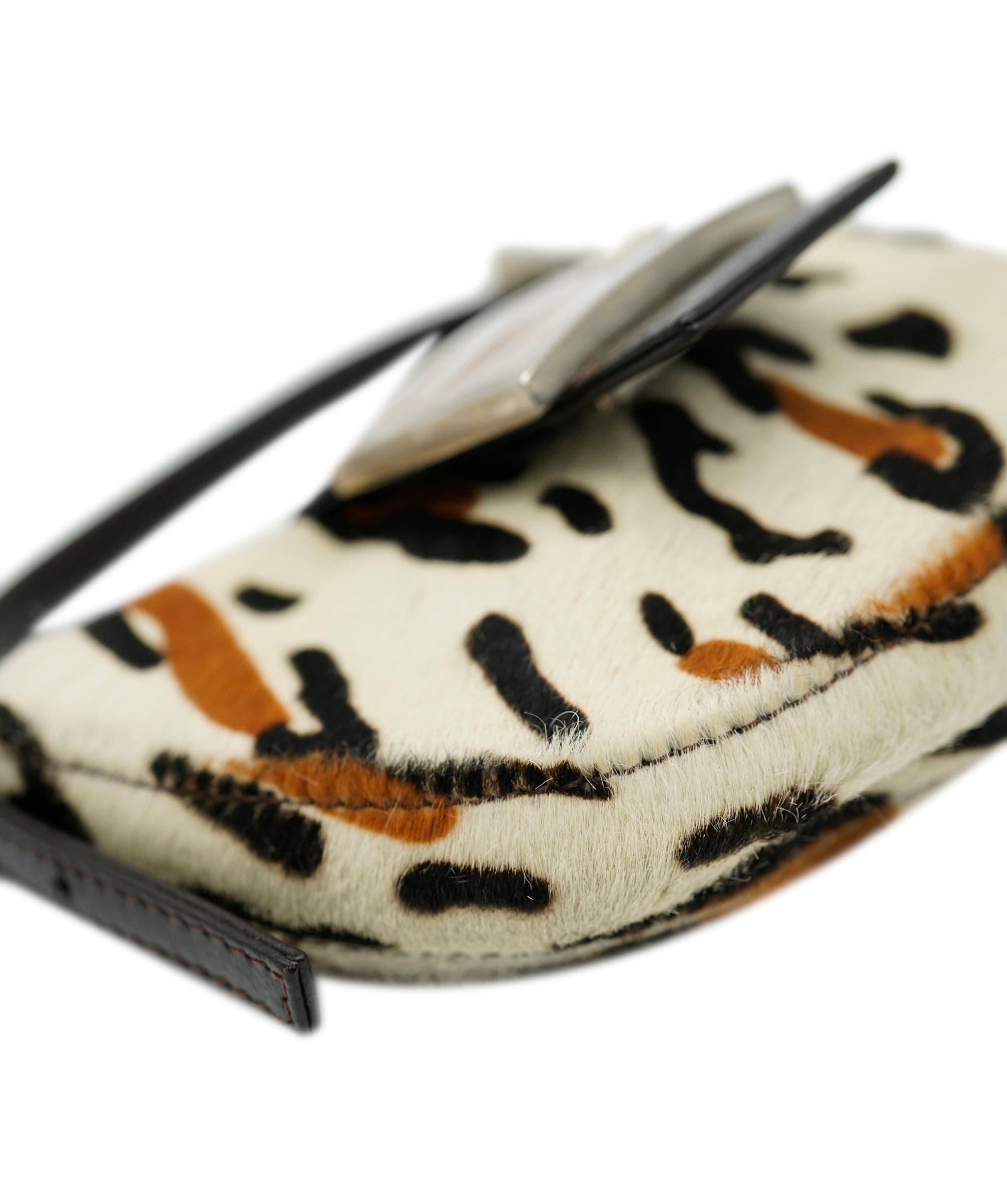 Fendi Fendi Mini Mamma Baguette Leopard Pony Hair Bag ASL8062