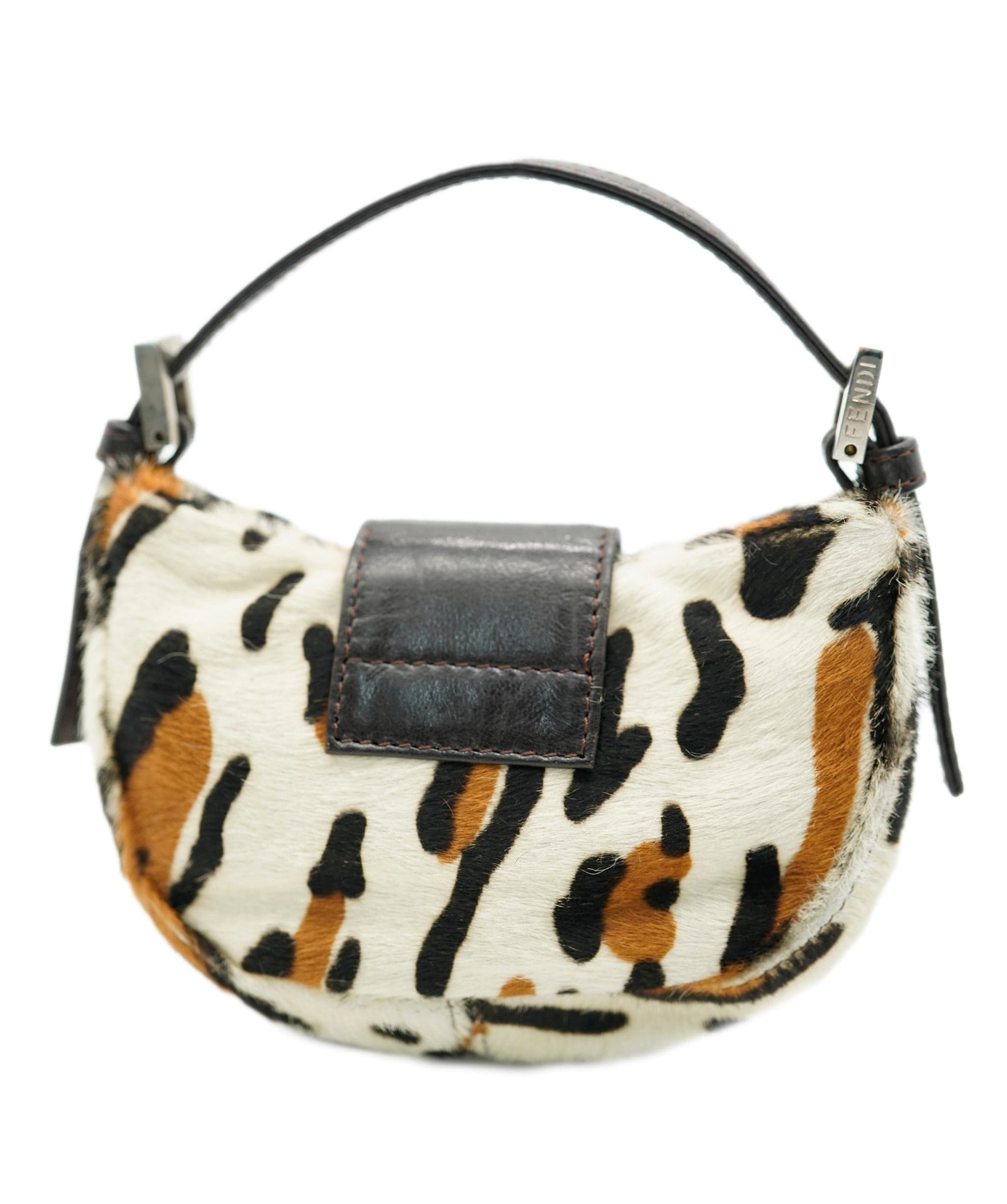 Fendi Fendi Mini Mamma Baguette Leopard Pony Hair Bag ASL8062