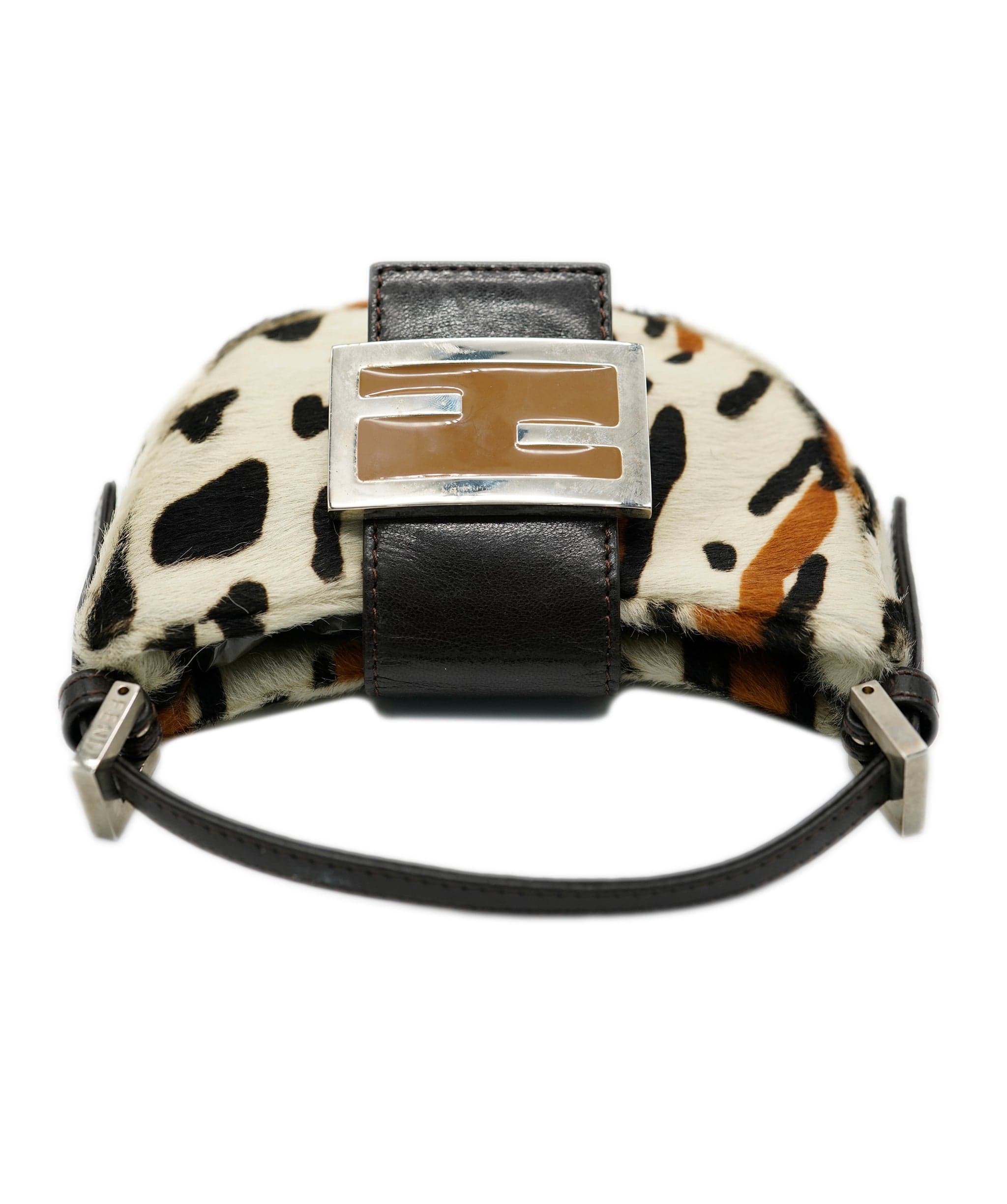 Fendi Fendi Mini Mamma Baguette Leopard Pony Hair Bag ASL8062