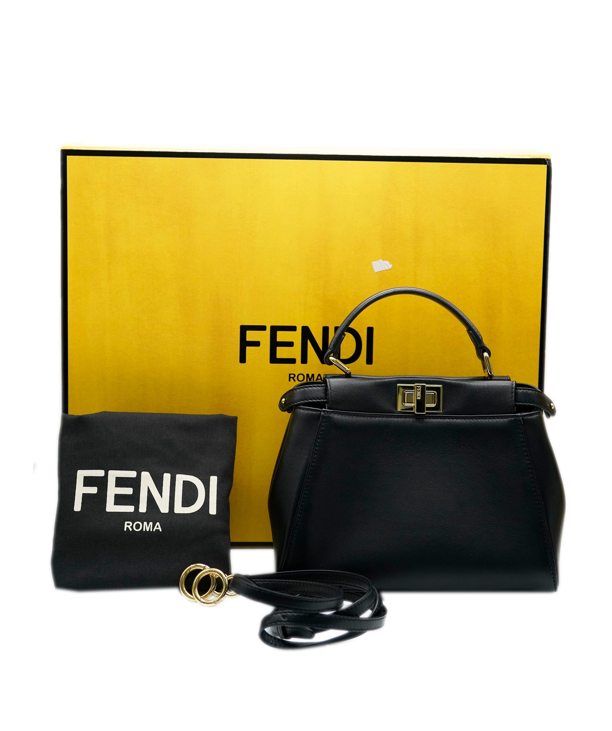 Fendi Fendi peekaboo mini black GHW AVC1808