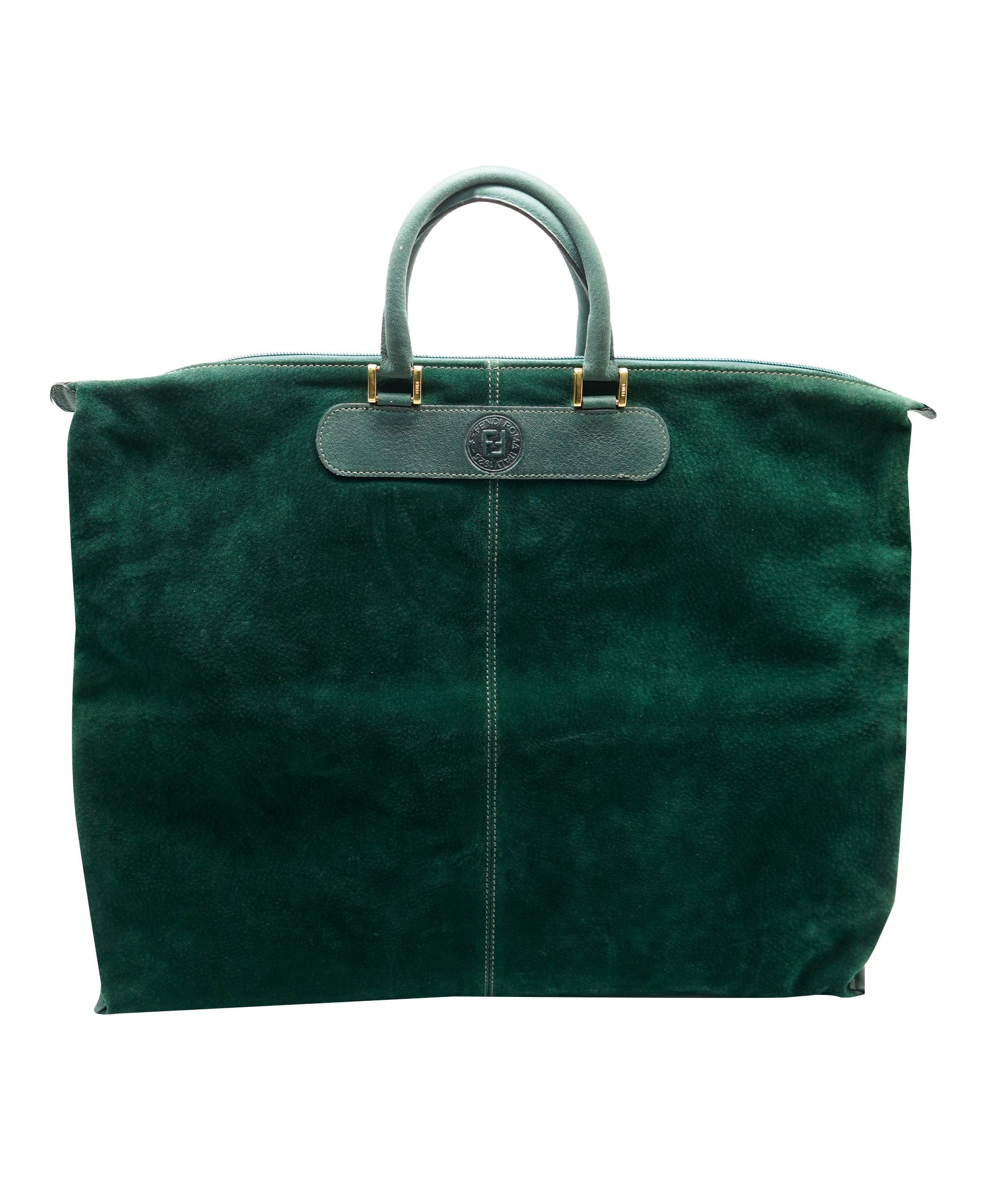 Fendi Fendi Suede Weekender Bag Green ASL10350