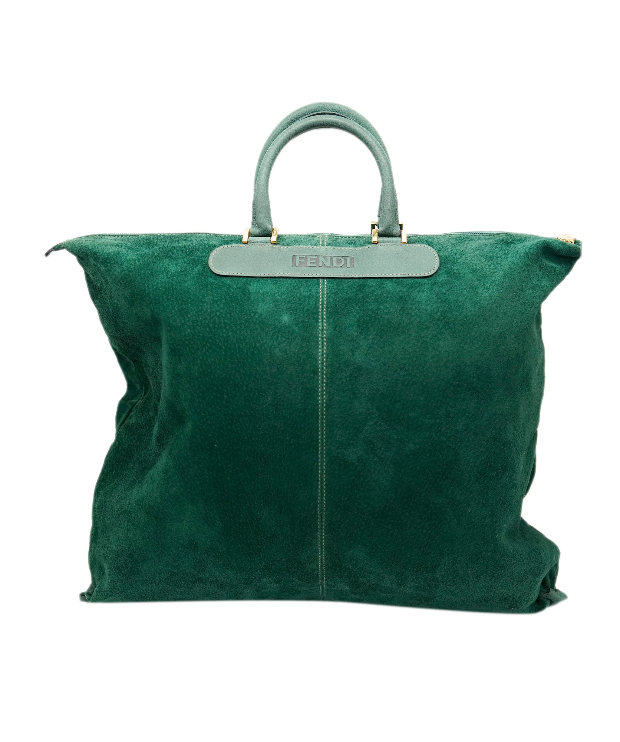 Fendi Fendi Vintage Suede Green Bag  ALC1668