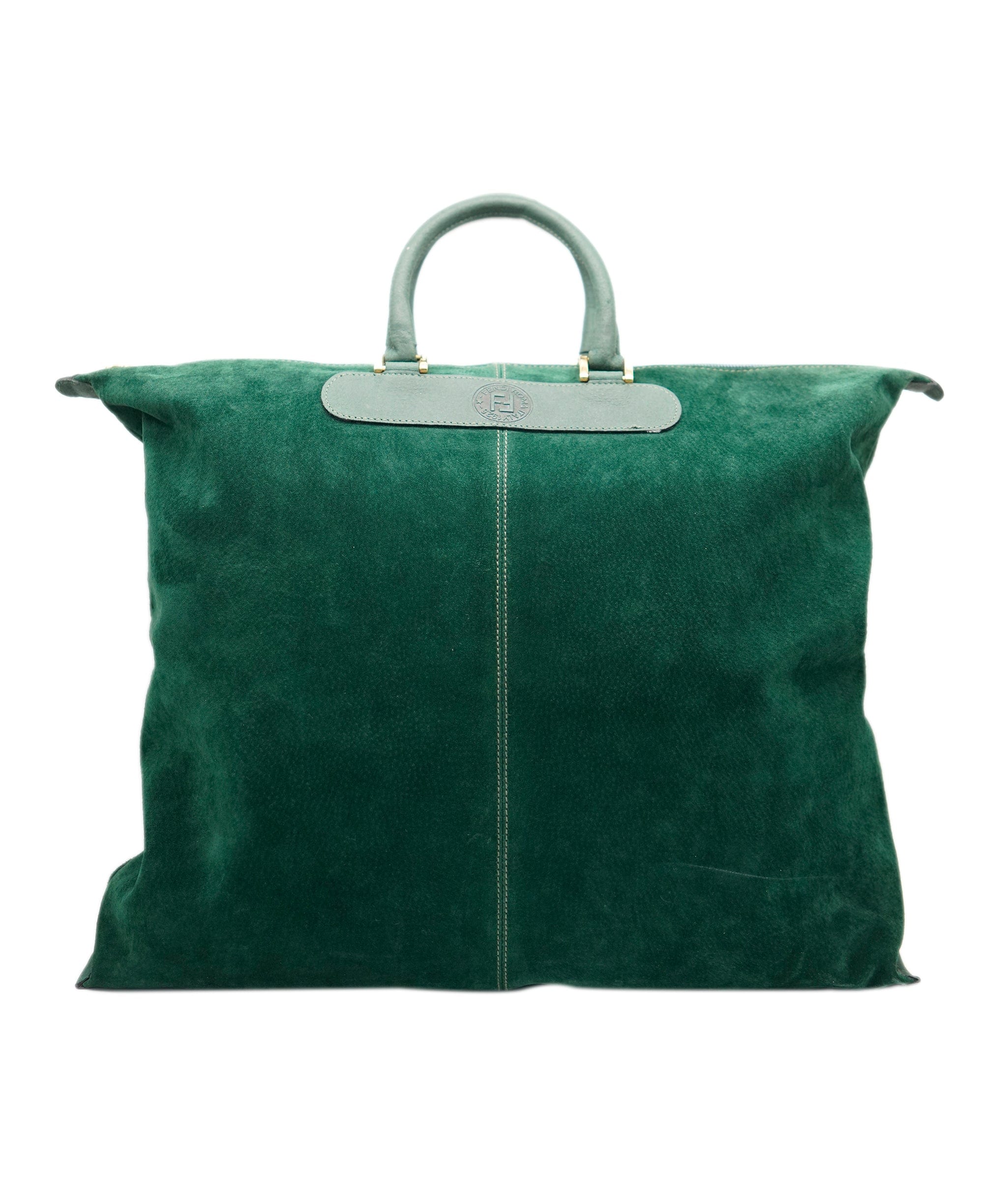 Fendi Fendi Vintage Suede Green Bag  ALC1668