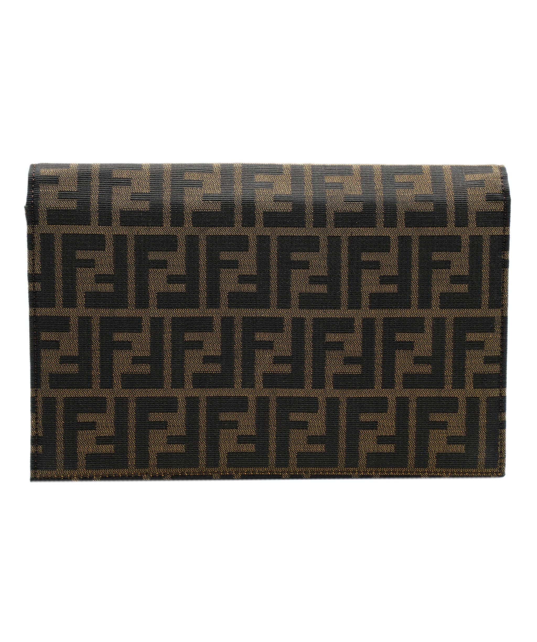 Fendi Fendi zucca canvas clutch bag brown  ASL8506