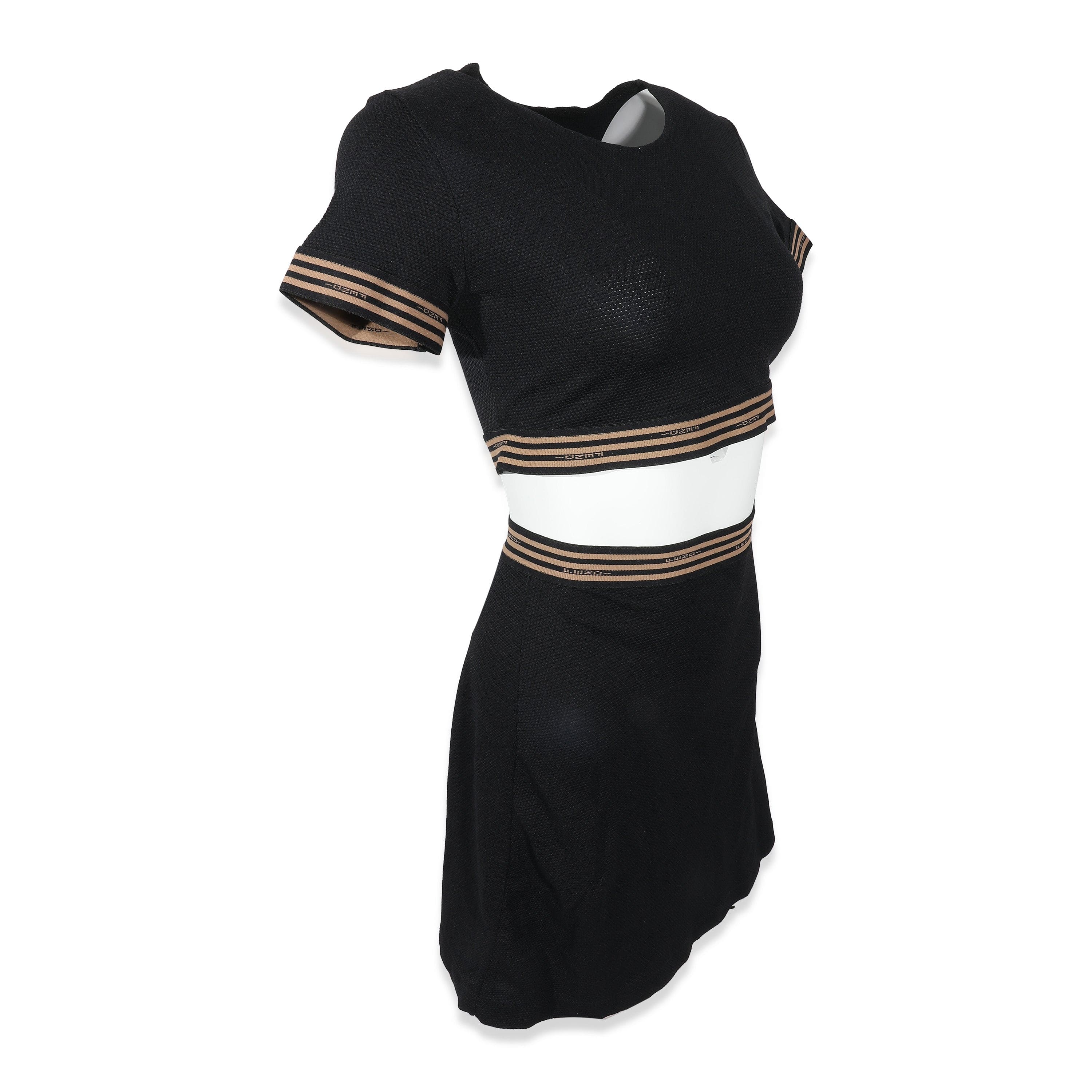 Fendi Fendi Cropped Top & Skirt Set Black ASL9546