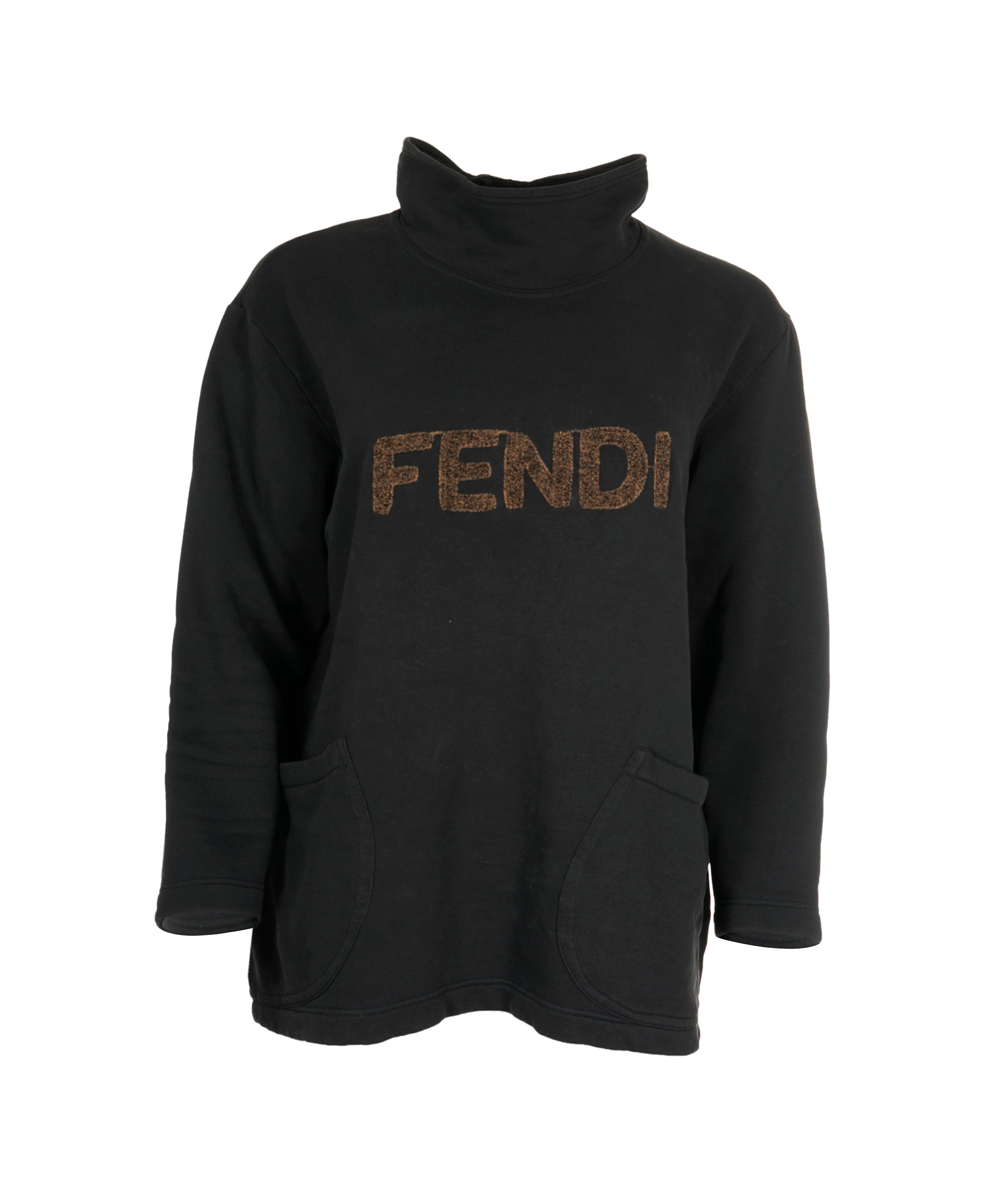 Fendi Fendi Logo Sweatshirt Black ASL5786