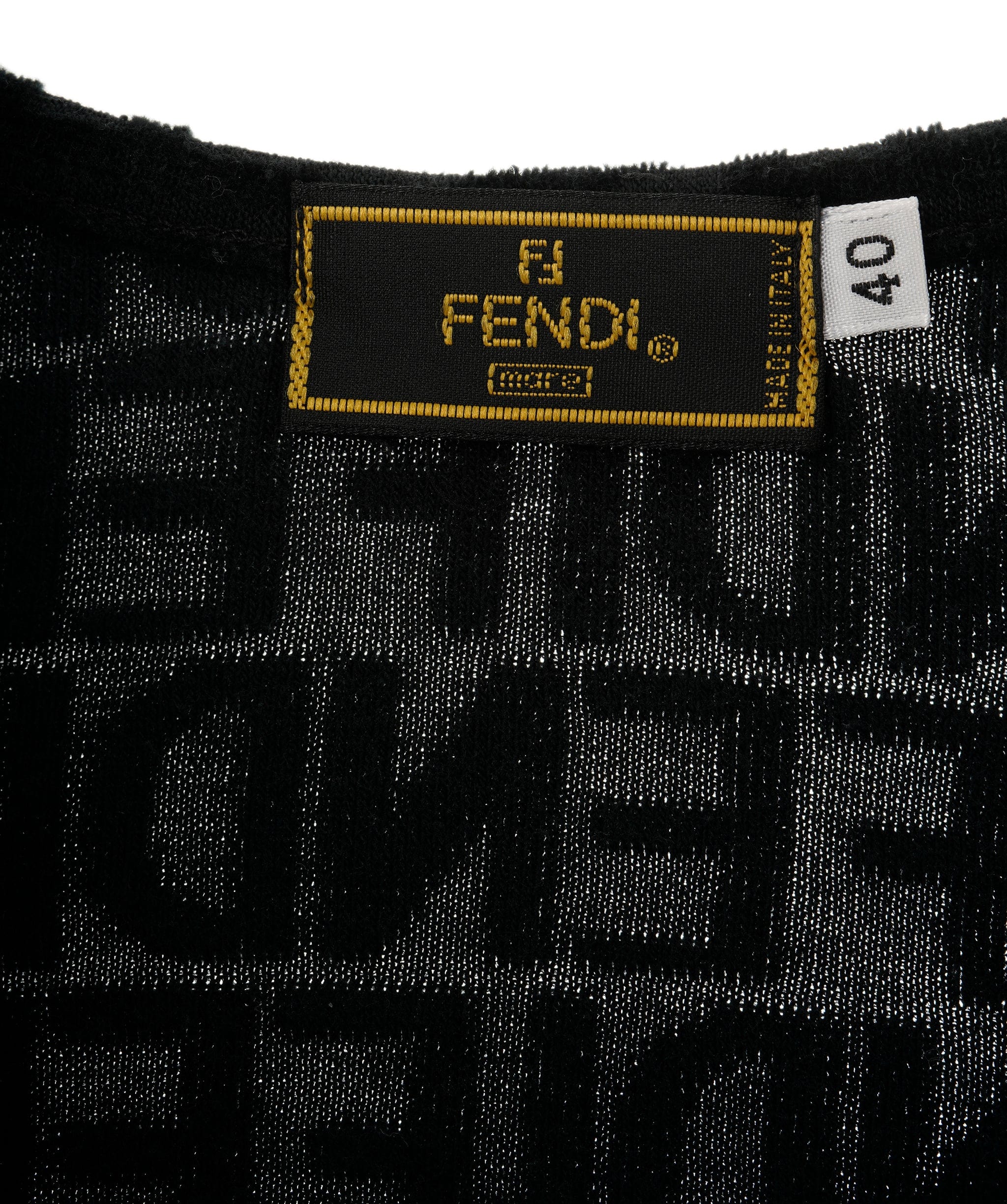 Fendi Fendi Logo Terrycloth Dress Black ASL8310