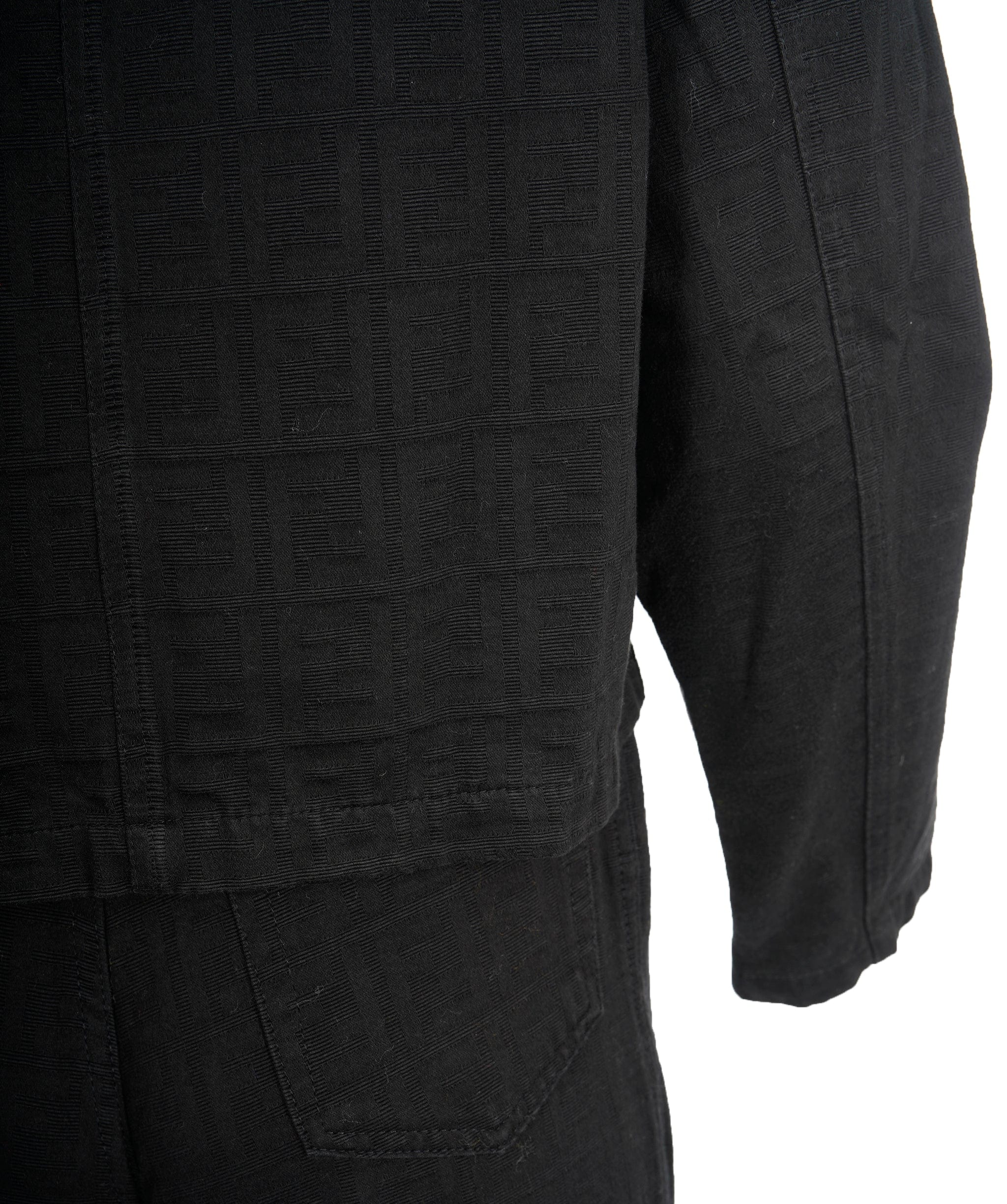 Fendi Fendi Zucca Jacket Pants Suit Black ASL9940