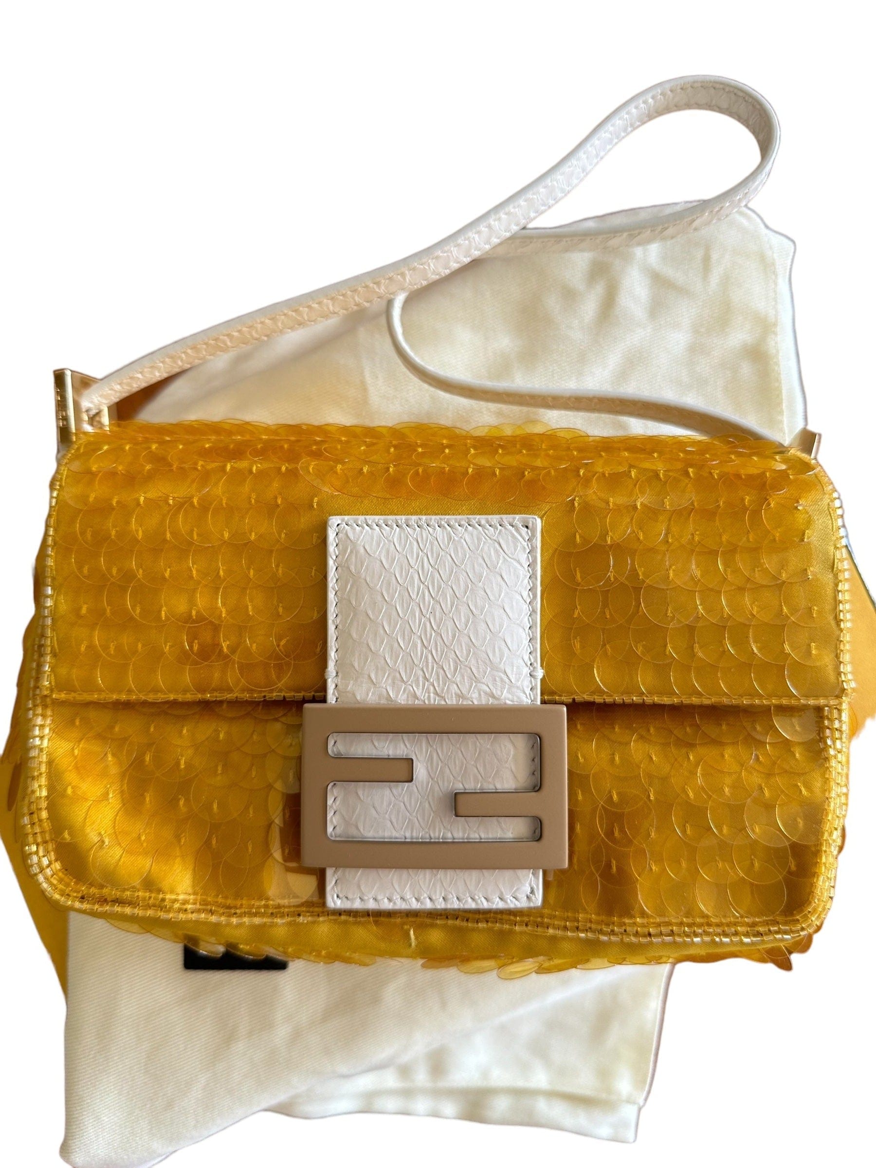 Fendi Fendi Sequin Limited Edition Baby Baguette