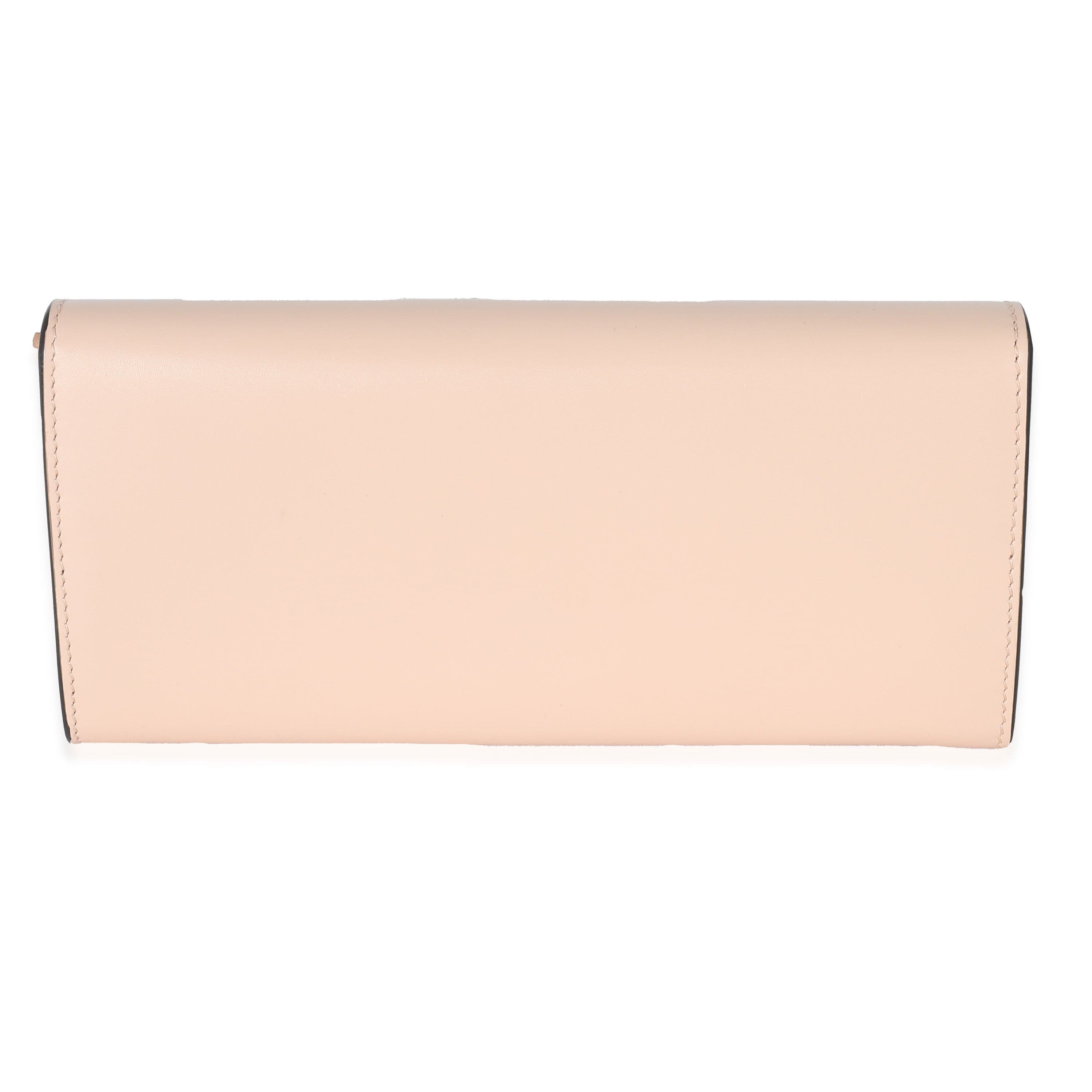 Fendi Fendi Pink Poudre Calfskin Roma Continental Wallet