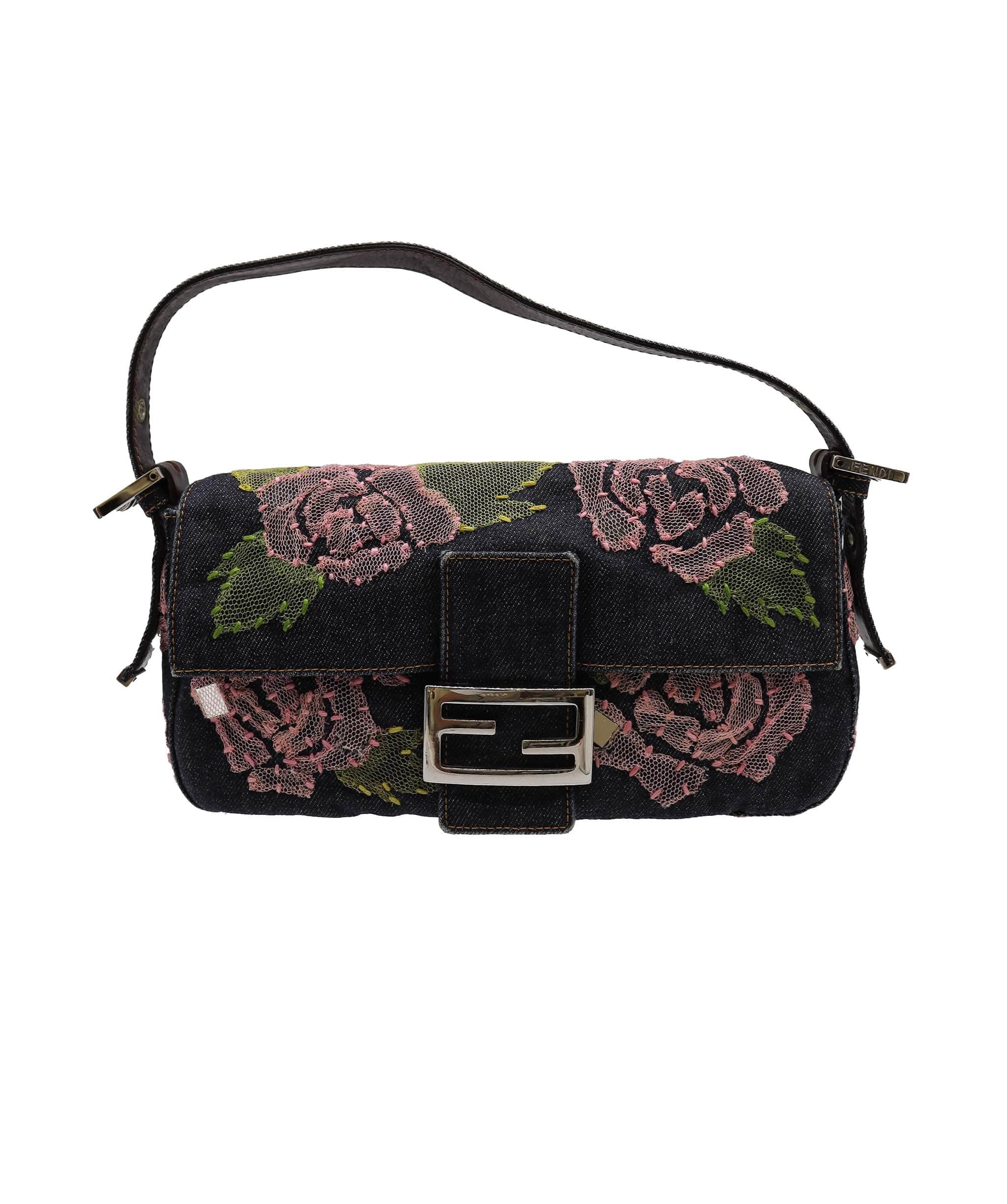 Fendi Fendi Rose Denim Baguette DXBS1816