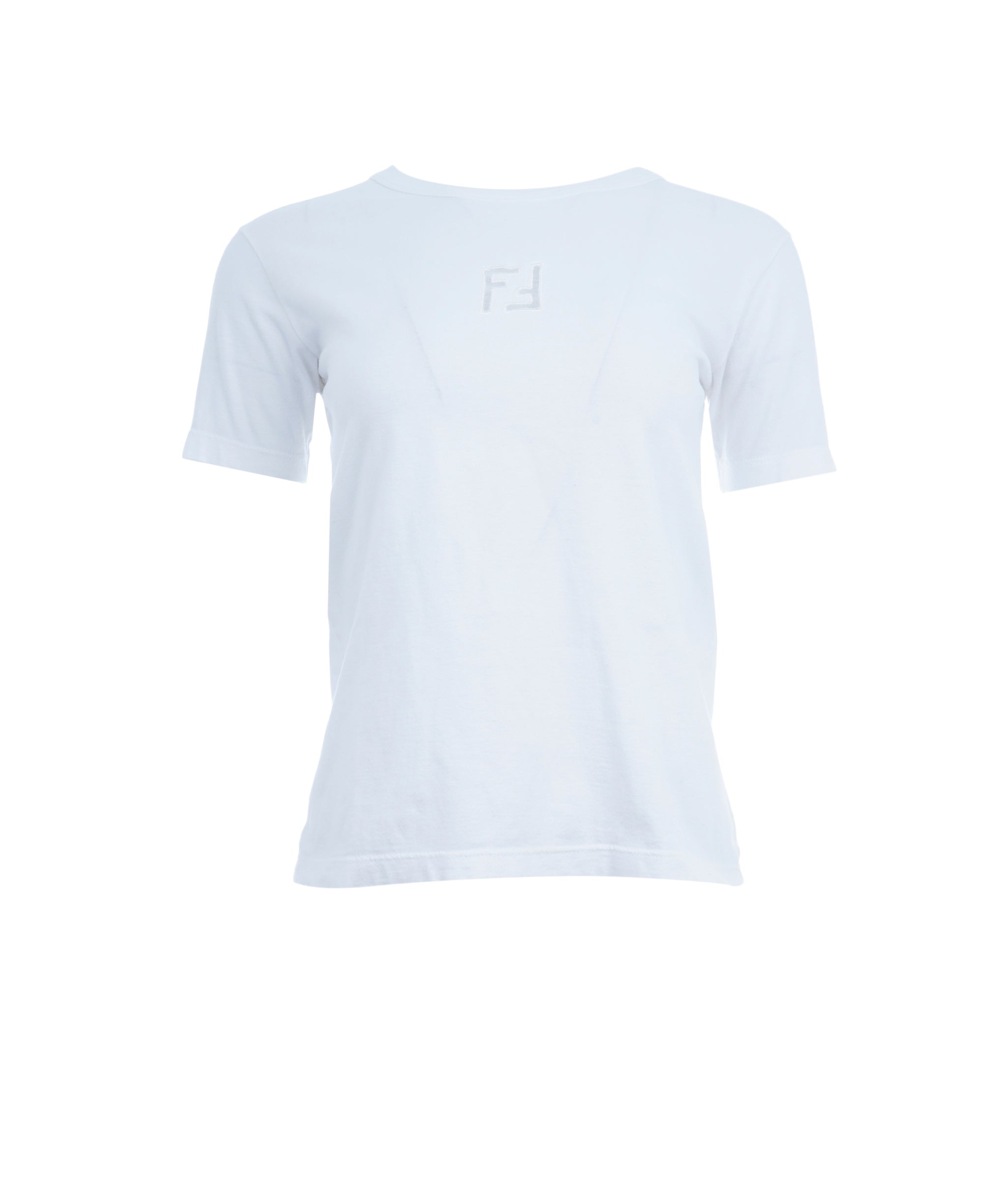 Fendi Fendi Mesh Logo T-shirt White ASL10720