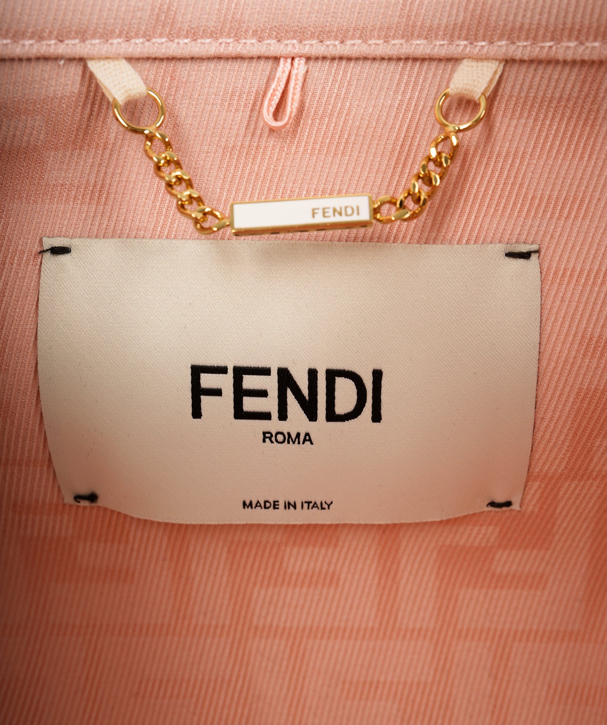 Fendi Fendi Pink FF Denim Belted  ALC1754