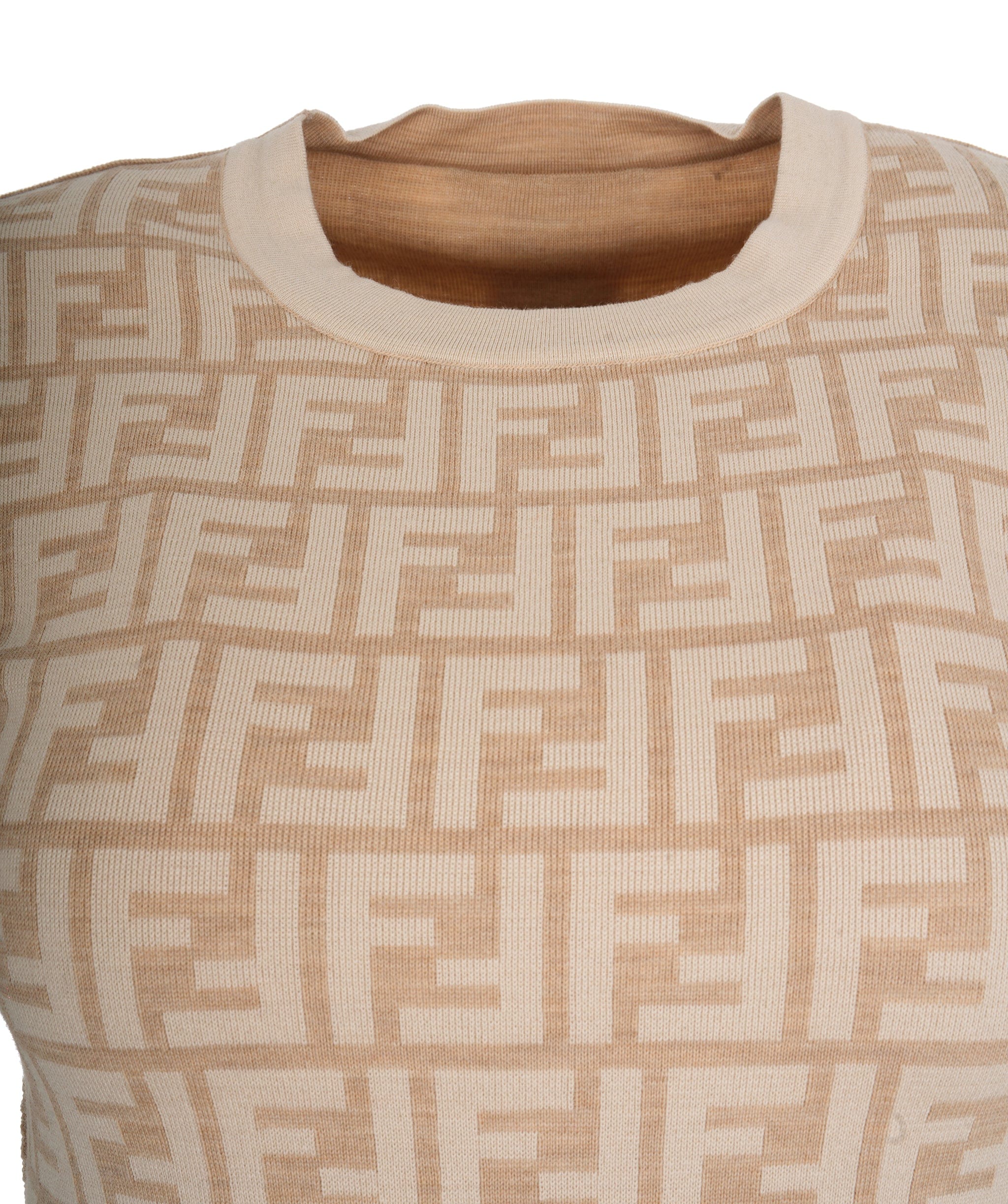 Fendi Fendi Reversible Cream FF Dress ALL0574