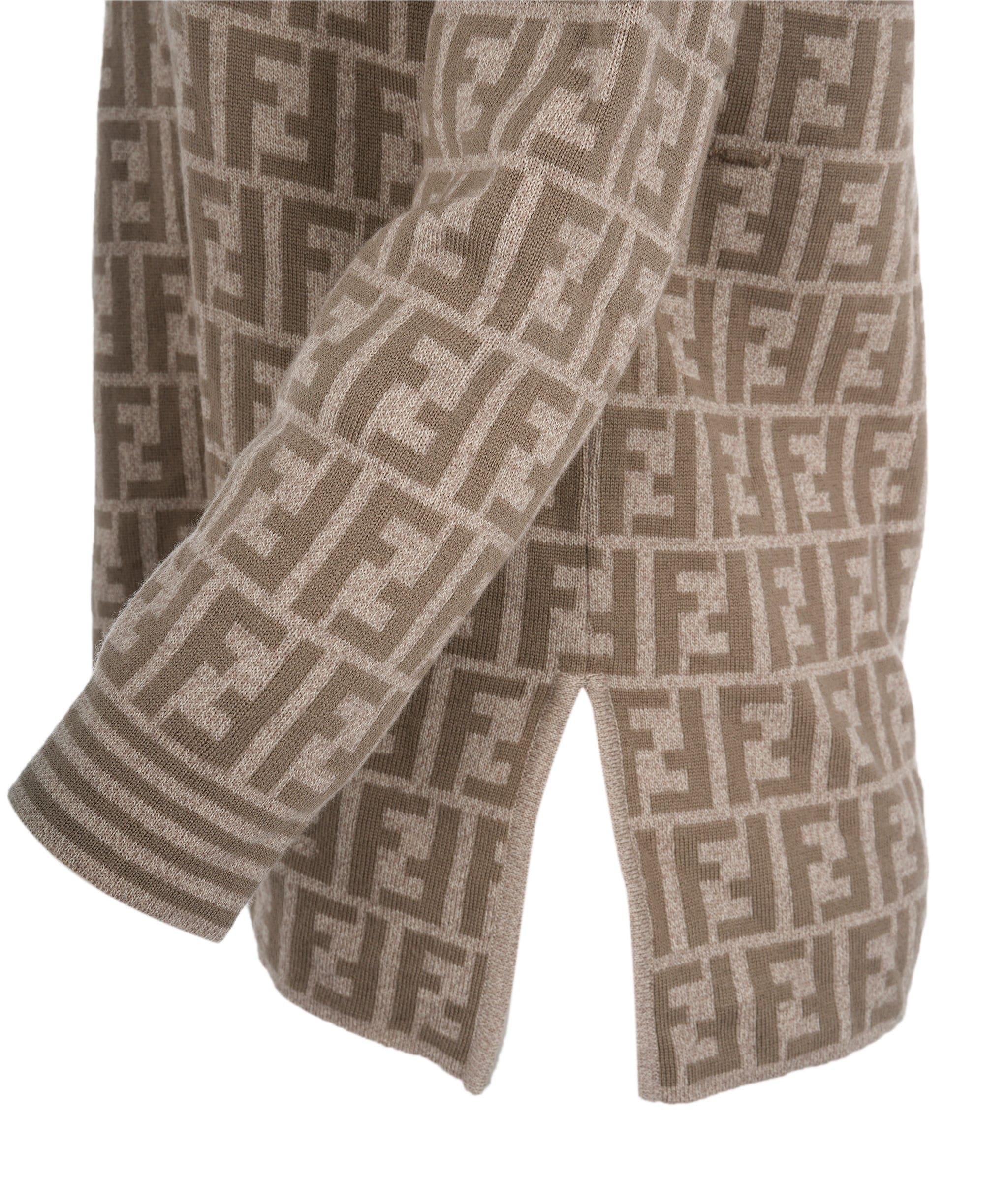 Fendi Fendi Zucca Beige Oversized Jumper  ALL0582