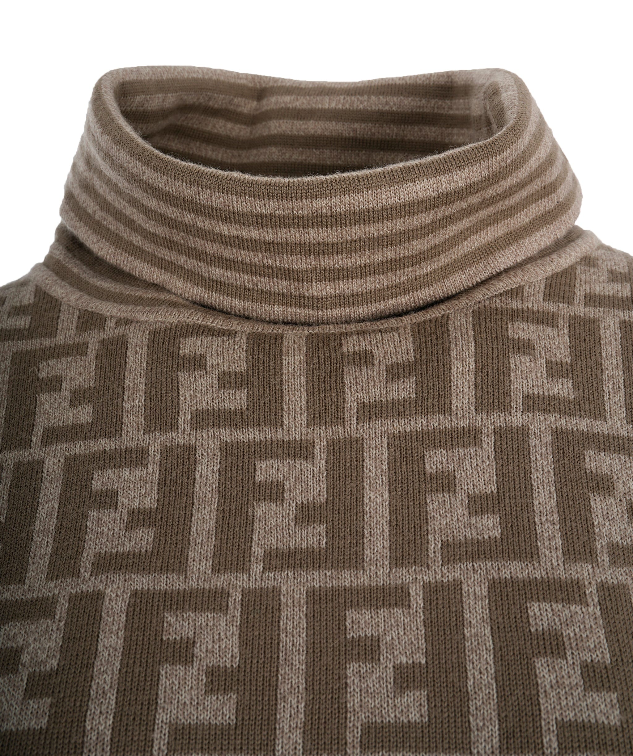 Fendi Fendi Zucca Beige Oversized Jumper  ALL0582