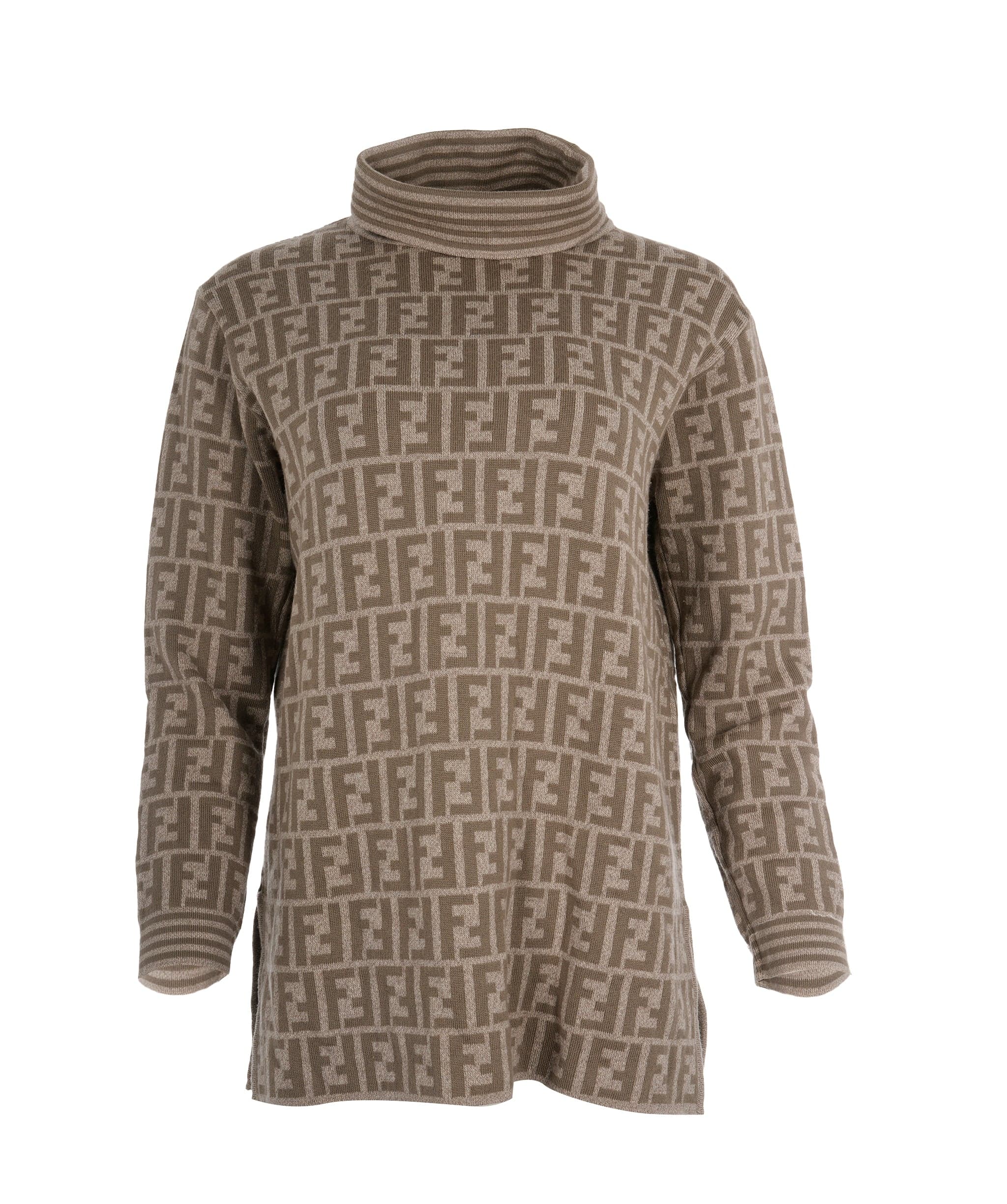 Fendi Fendi Zucca Beige Oversized Jumper  ALL0582