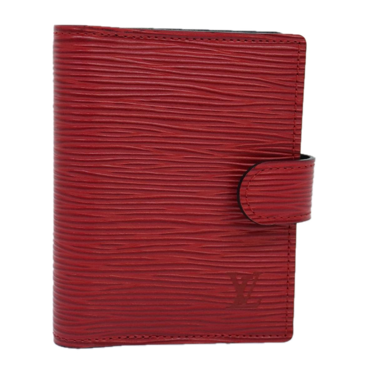 LOUIS VUITTON Epi Mini Agenda Day Planner Cover Red R20077 LV Auth fm3850