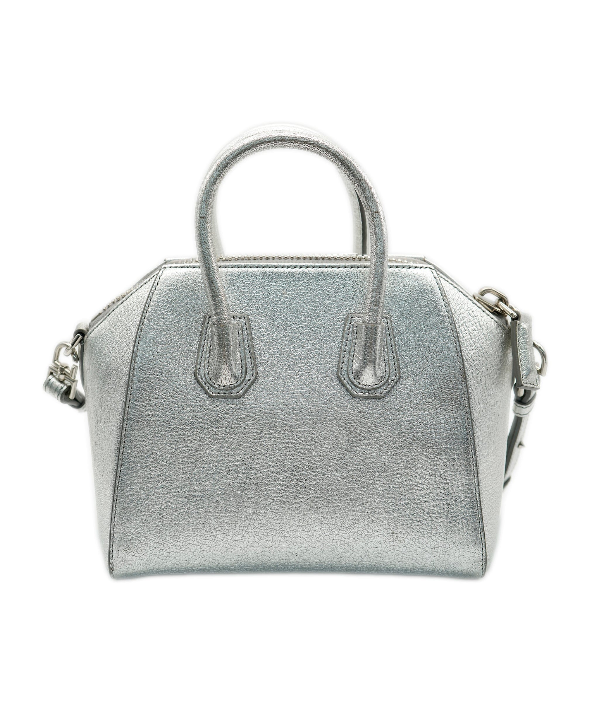 Givenchy Givenchy Silver Metallic Mini Antigona ASC2053