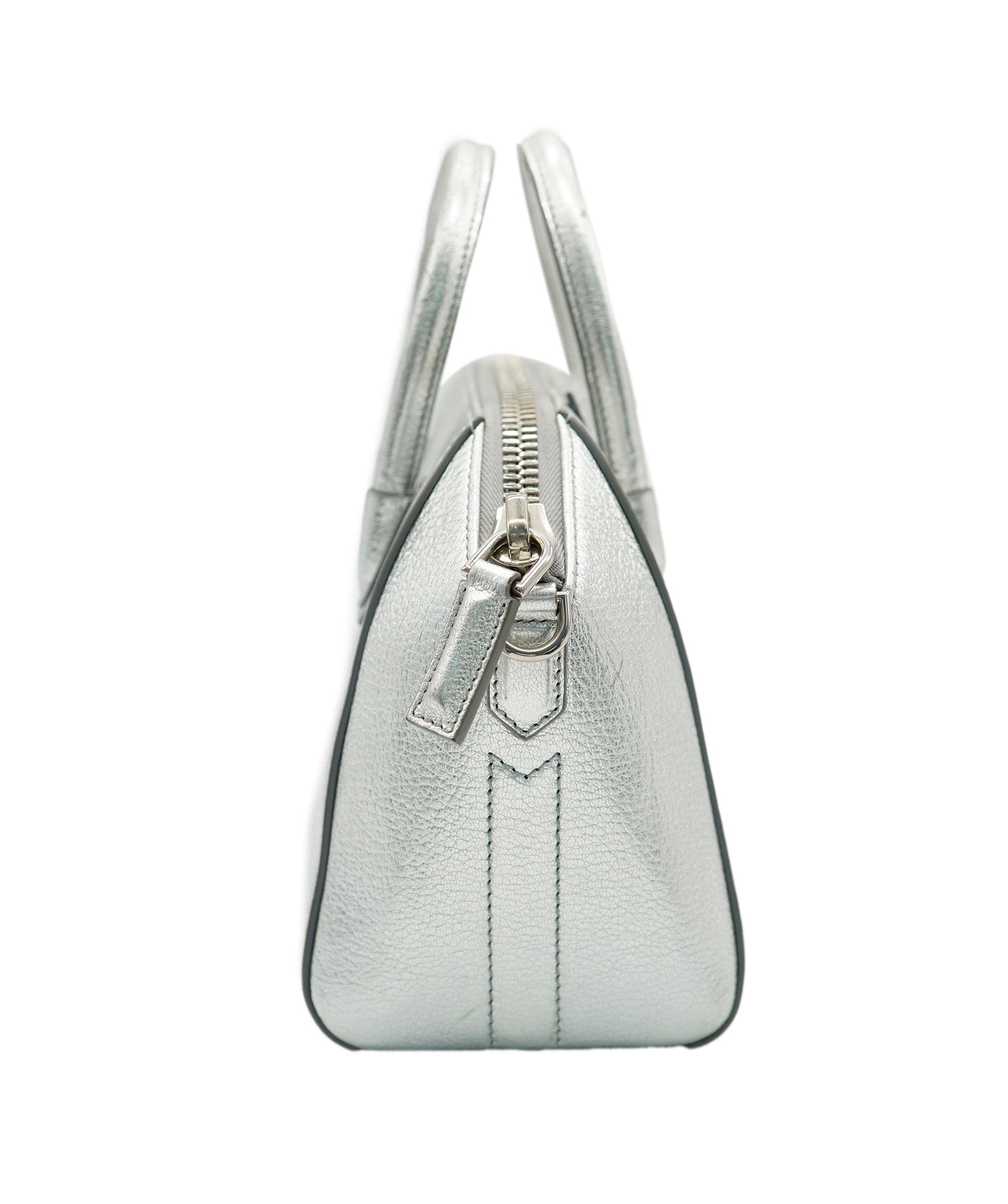 Givenchy Givenchy Silver Metallic Mini Antigona ASC2053