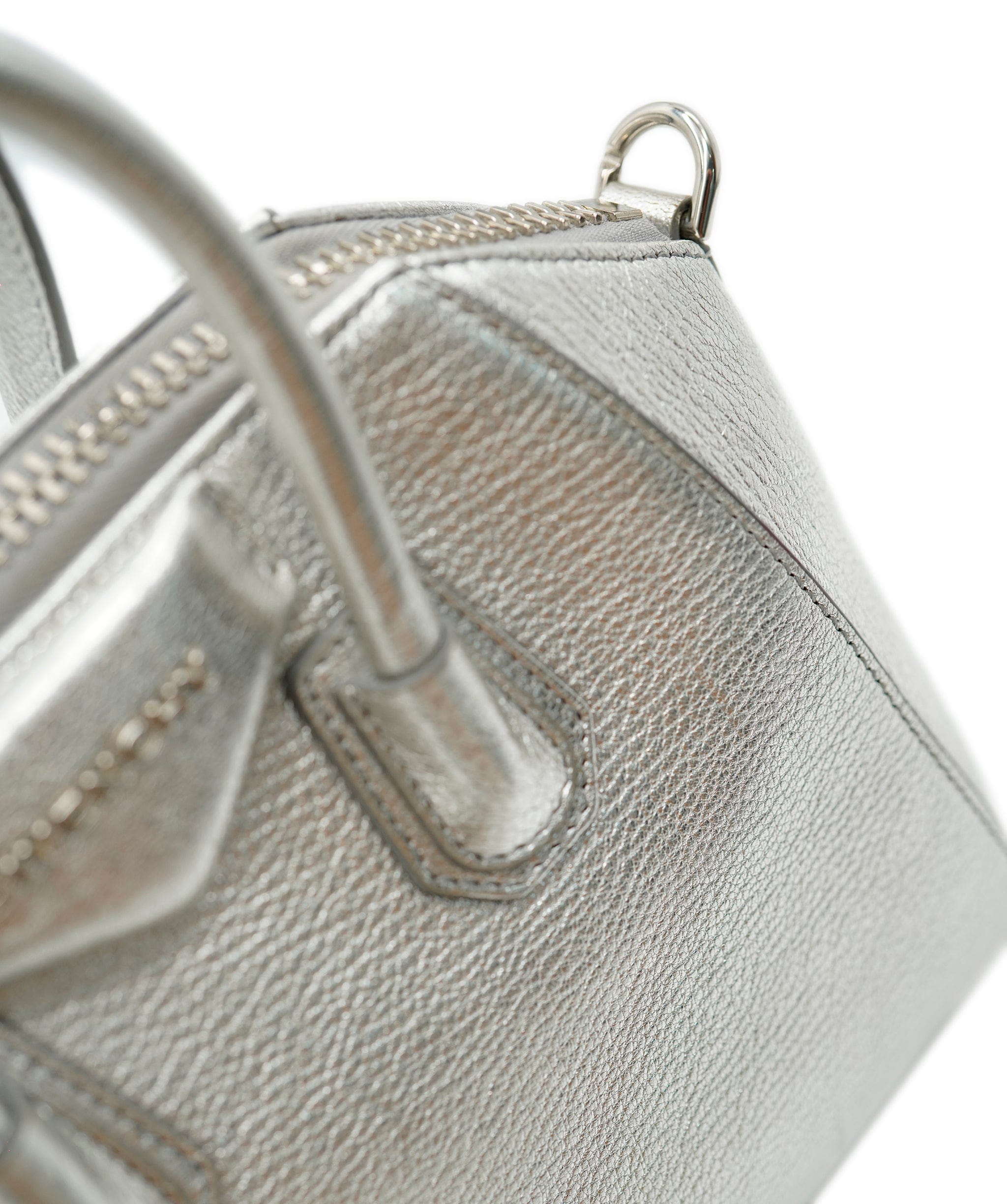 Givenchy Givenchy Silver Metallic Mini Antigona ASC2053