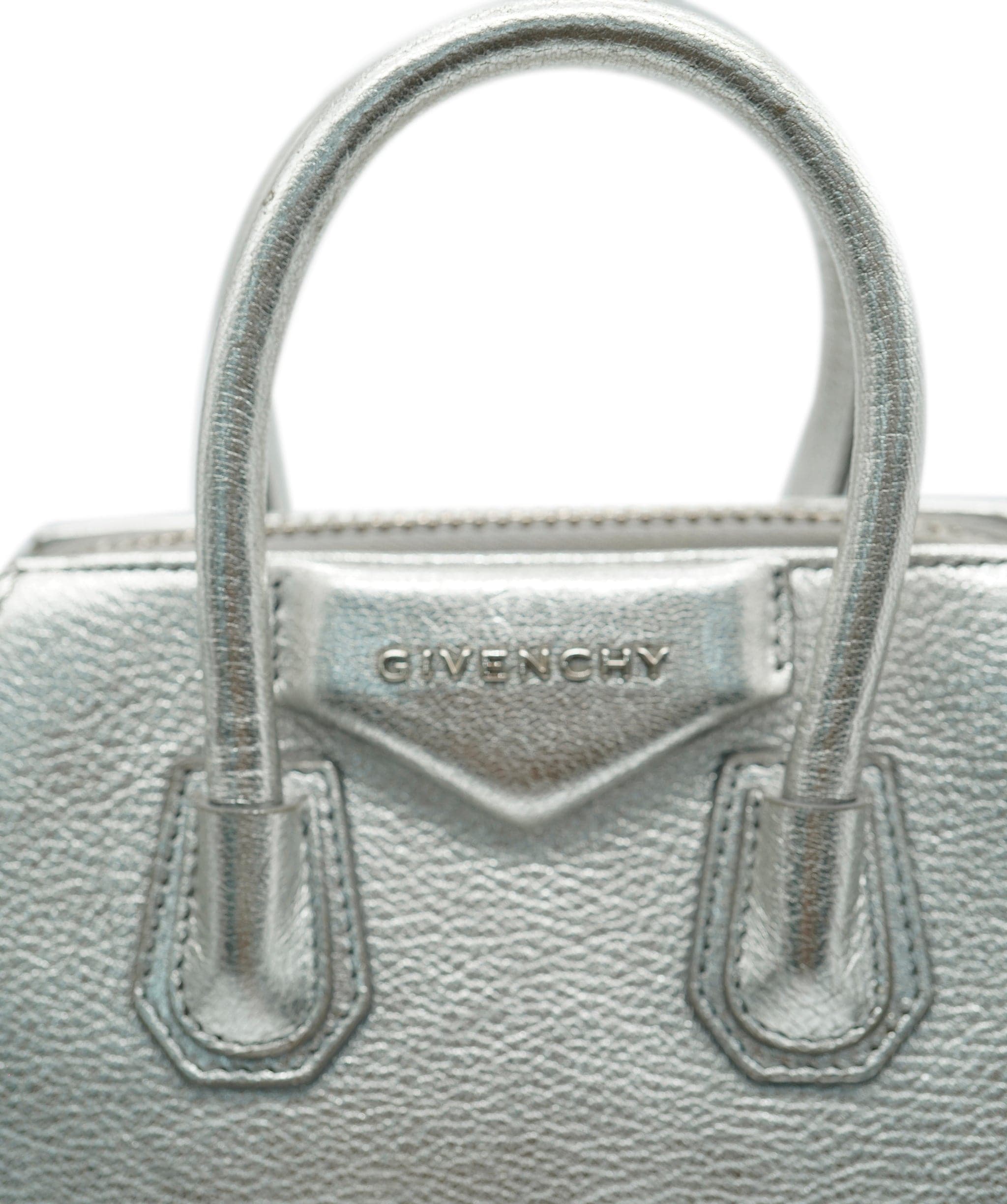 Givenchy Givenchy Silver Metallic Mini Antigona ASC2053