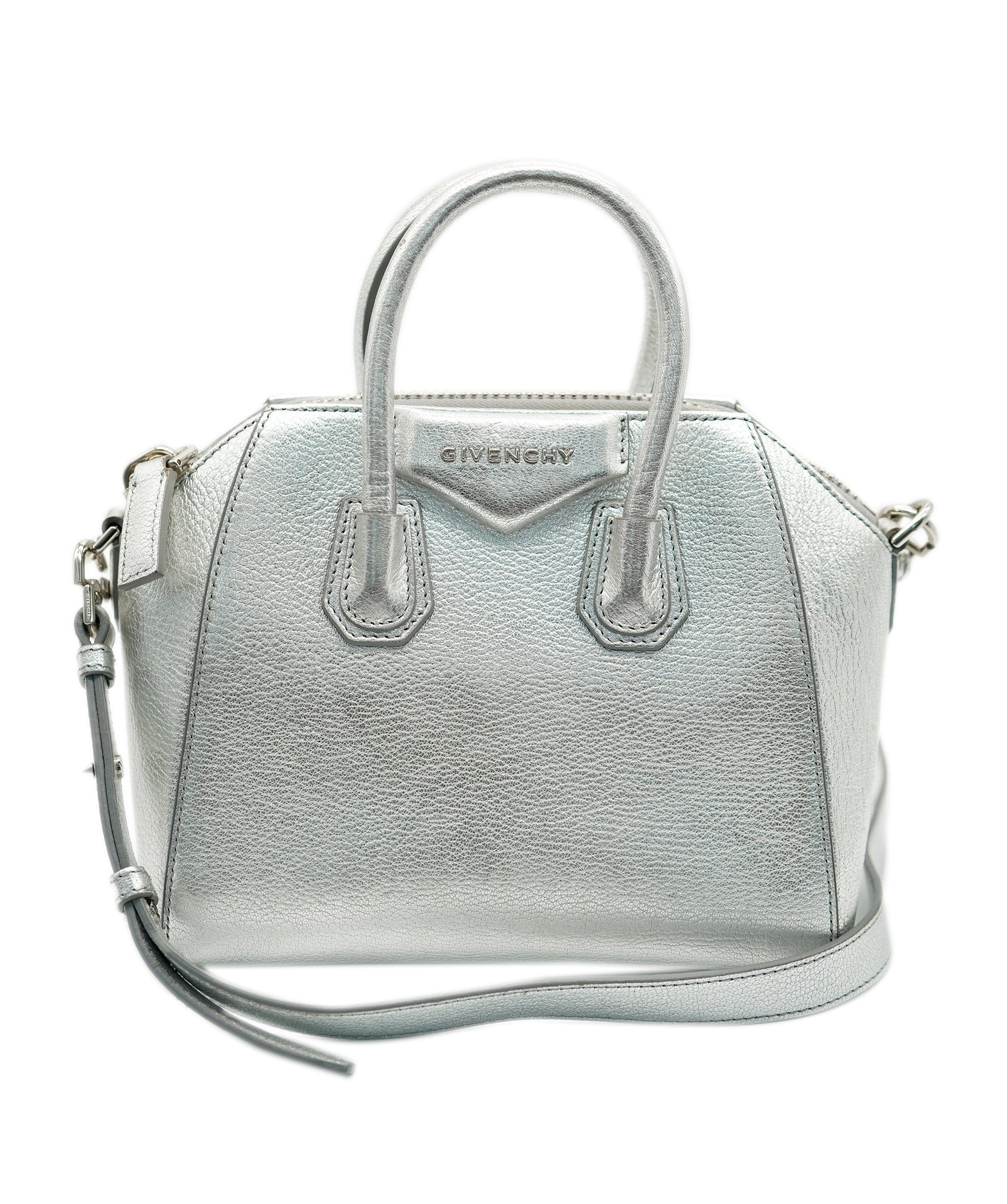 Givenchy Givenchy Silver Metallic Mini Antigona ASC2053