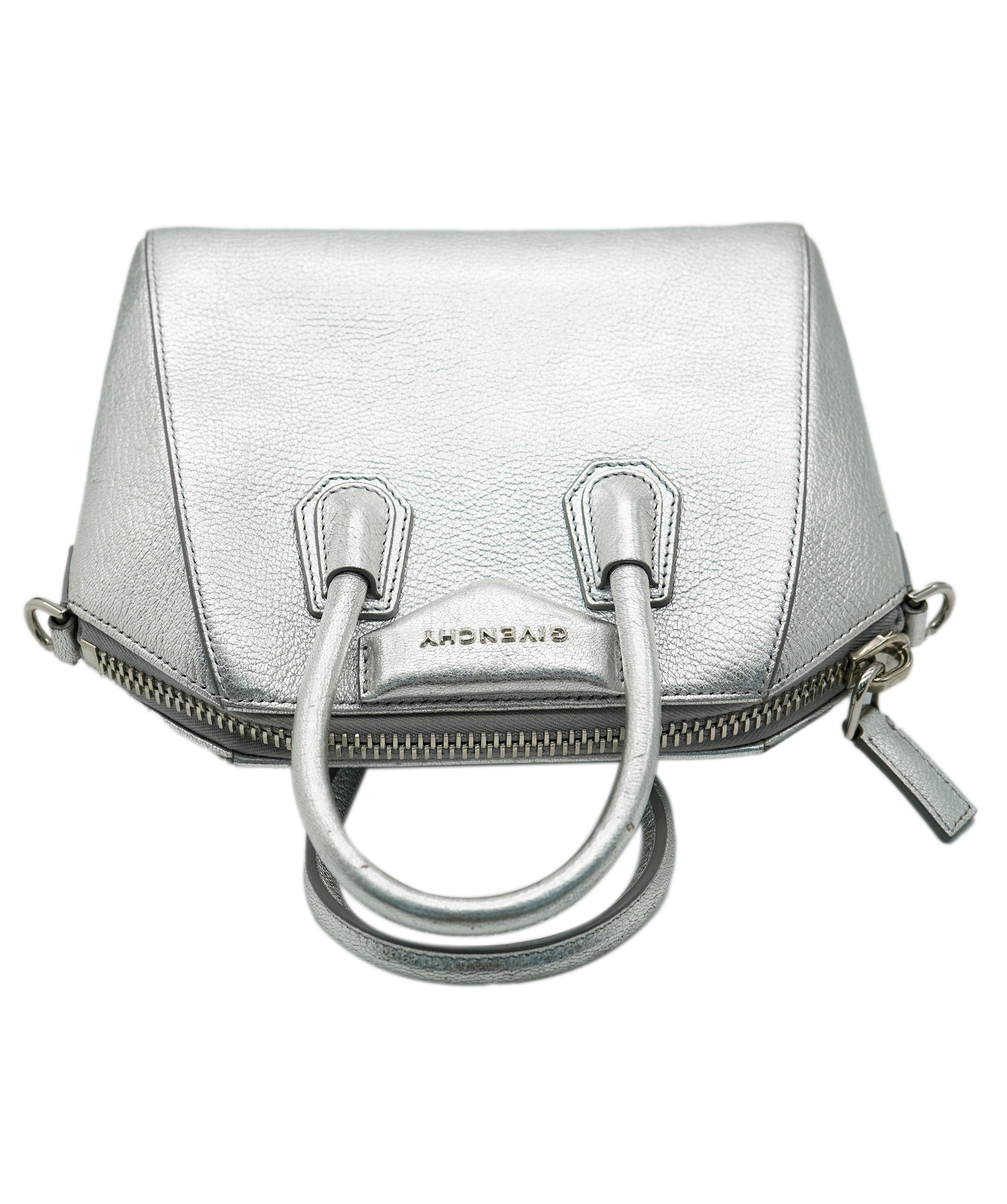 Givenchy Givenchy Silver Metallic Mini Antigona ASC2053