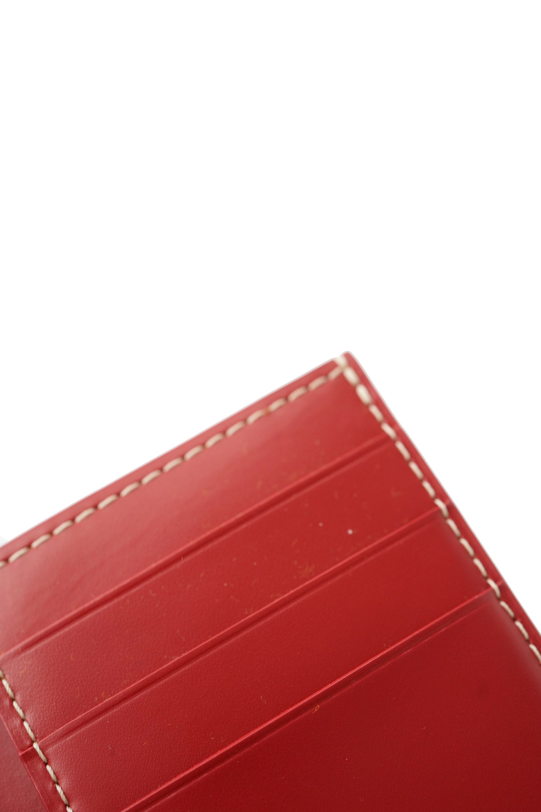 Goyard Goyard Red Goyardine Canvas Saint Pierre Card Holder ABC0810