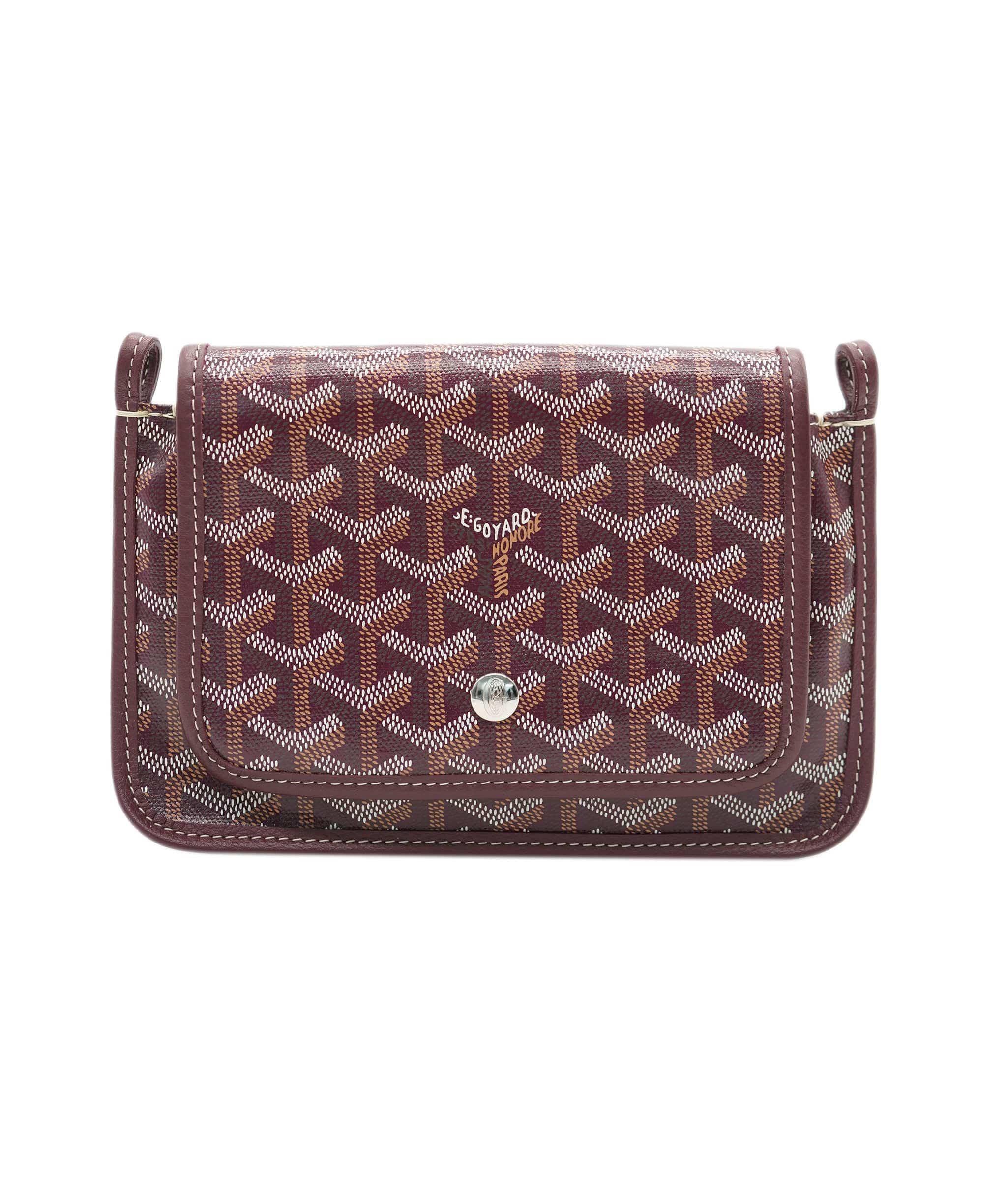 Goyard Goyard Plumet Pocket Wallet in Burgundy - AJC0766