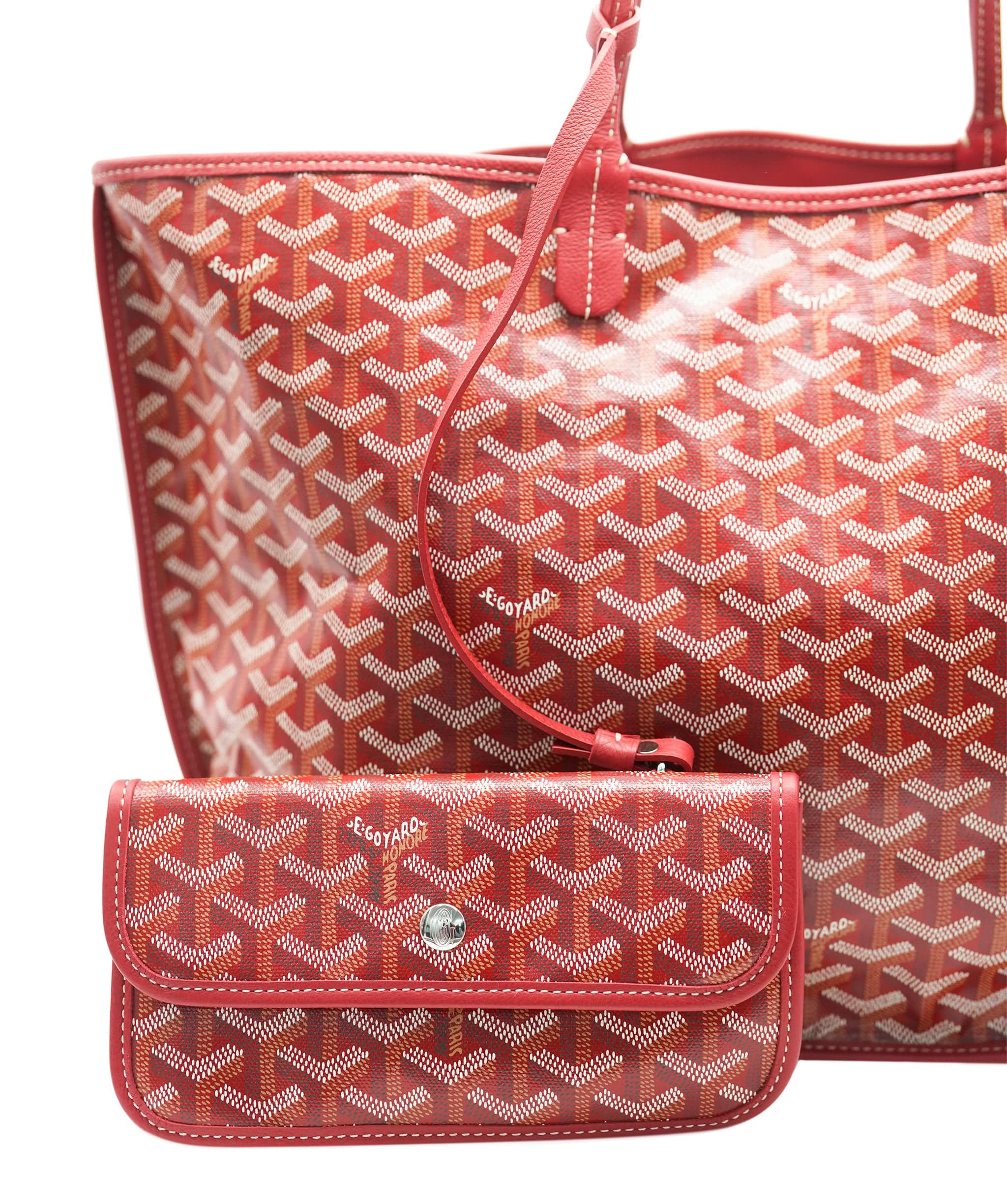 Goyard Goyard Red Goyardine Reversible Anjou PM
 ABC0805