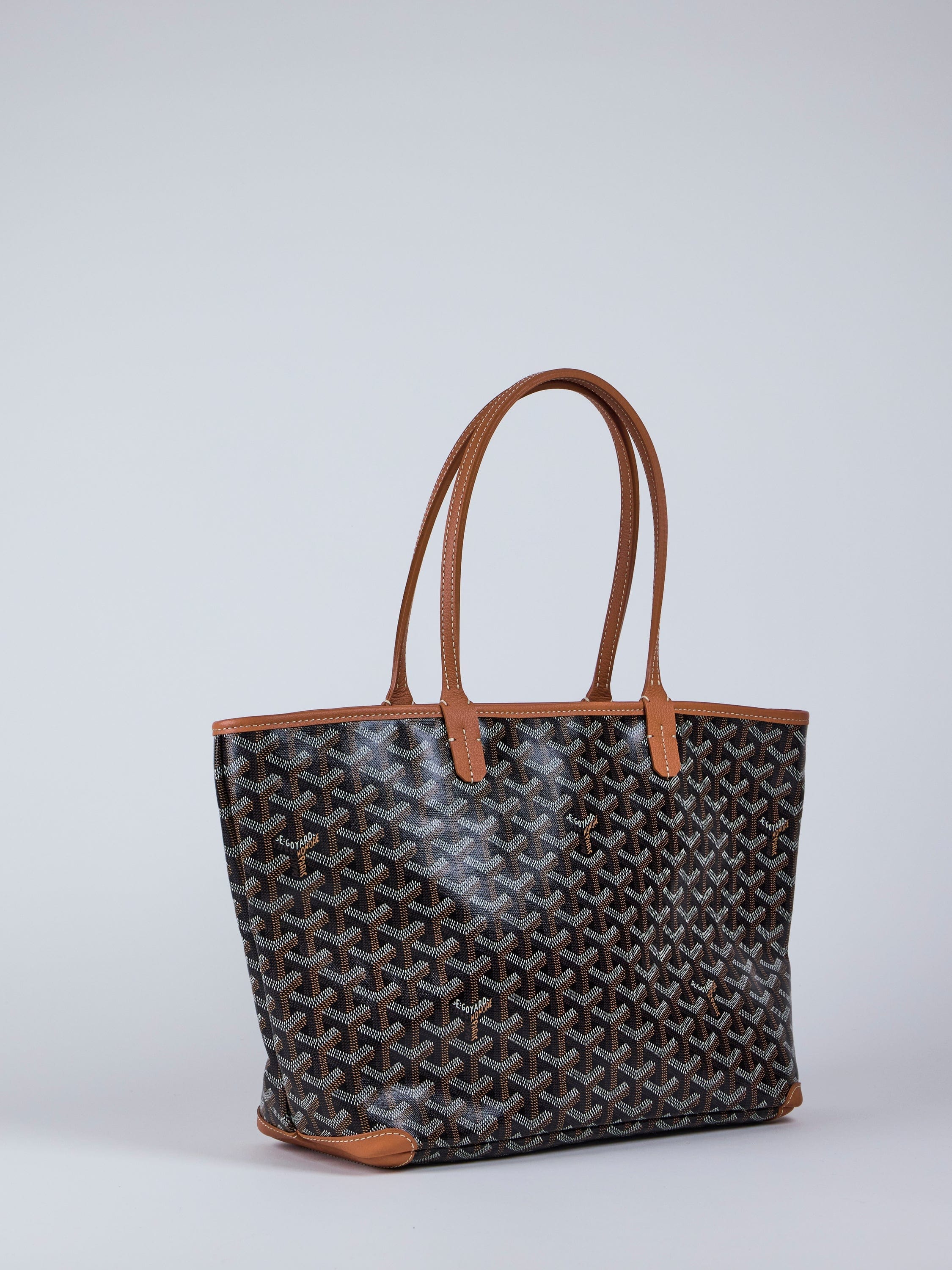 Goyard GOYARD Artois PM Tote in Black & Tan