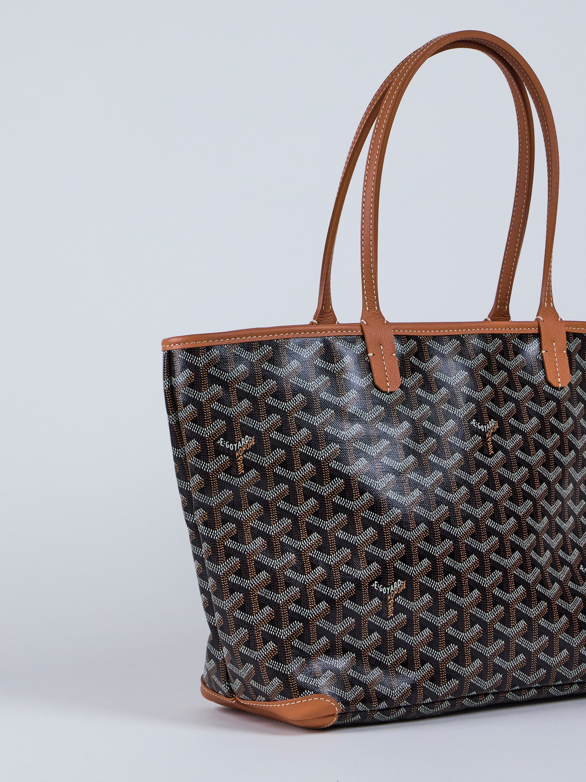 Goyard GOYARD Artois PM Tote in Black & Tan