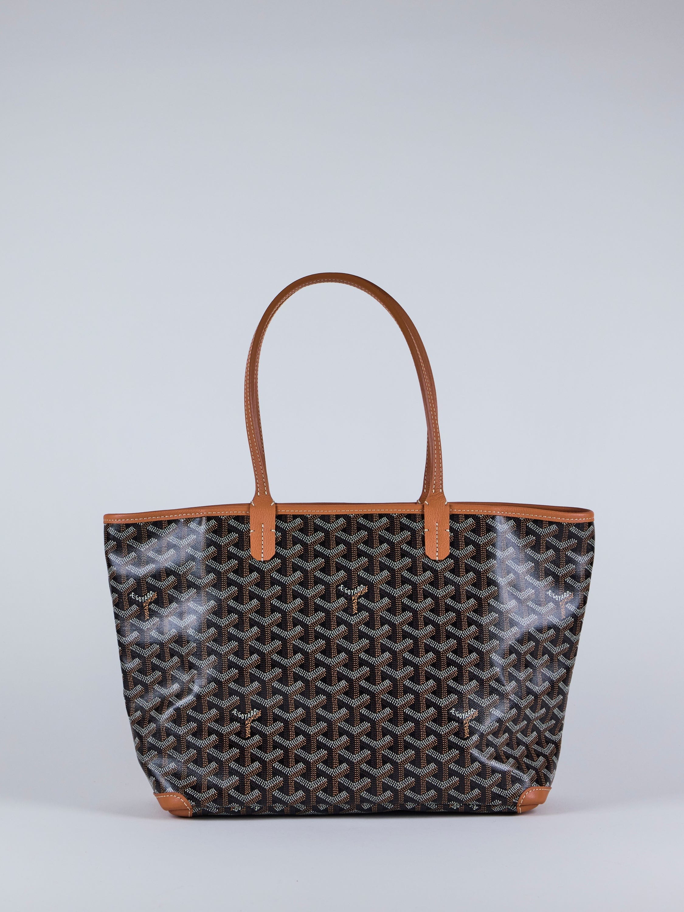 Goyard GOYARD Artois PM Tote in Black & Tan