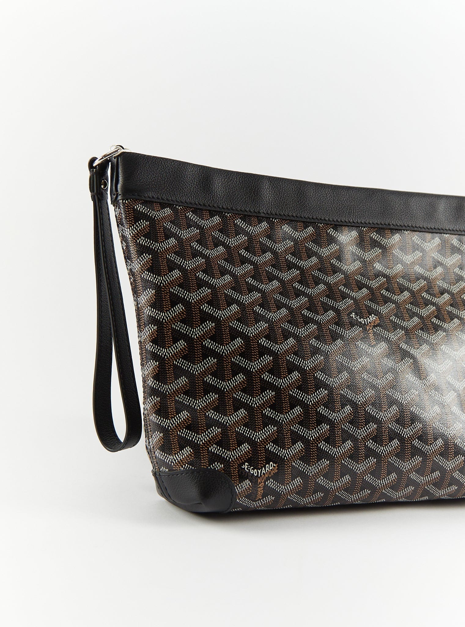 Goyard GOYARD Conti Pouch in Black & Tan