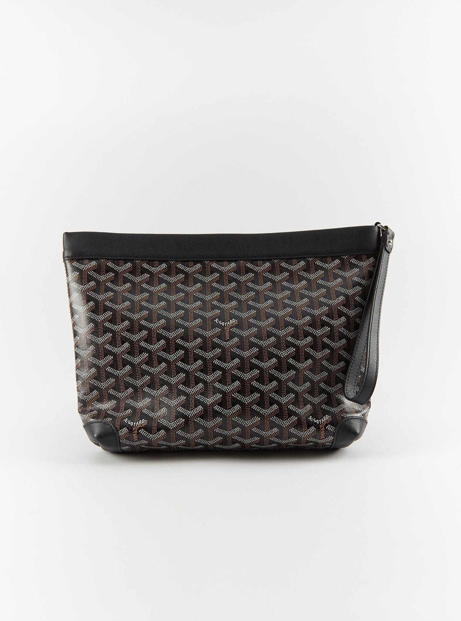 Goyard GOYARD Conti Pouch in Black & Tan