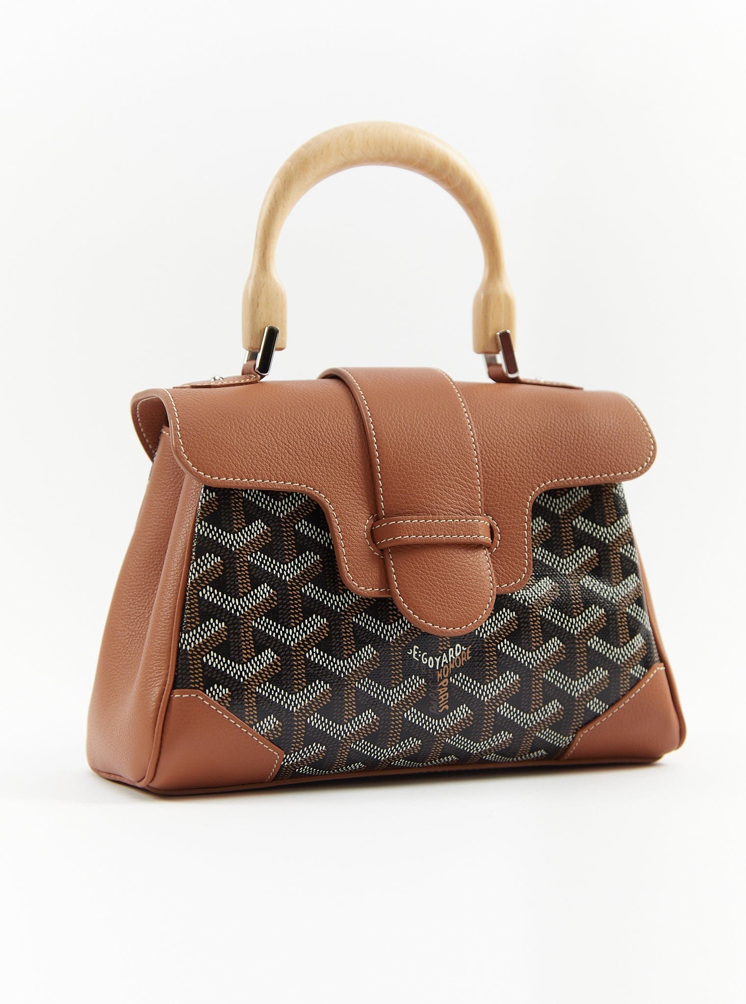 Goyard GOYARD Mini Saigon Souple Bag in Black & Tan