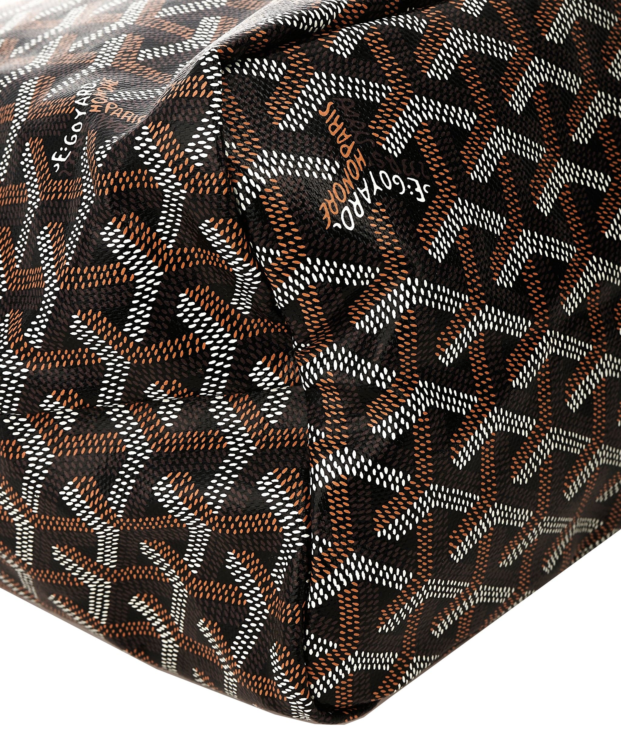 Goyard GOYARD Saint Louis PM Bag in Black & Tan