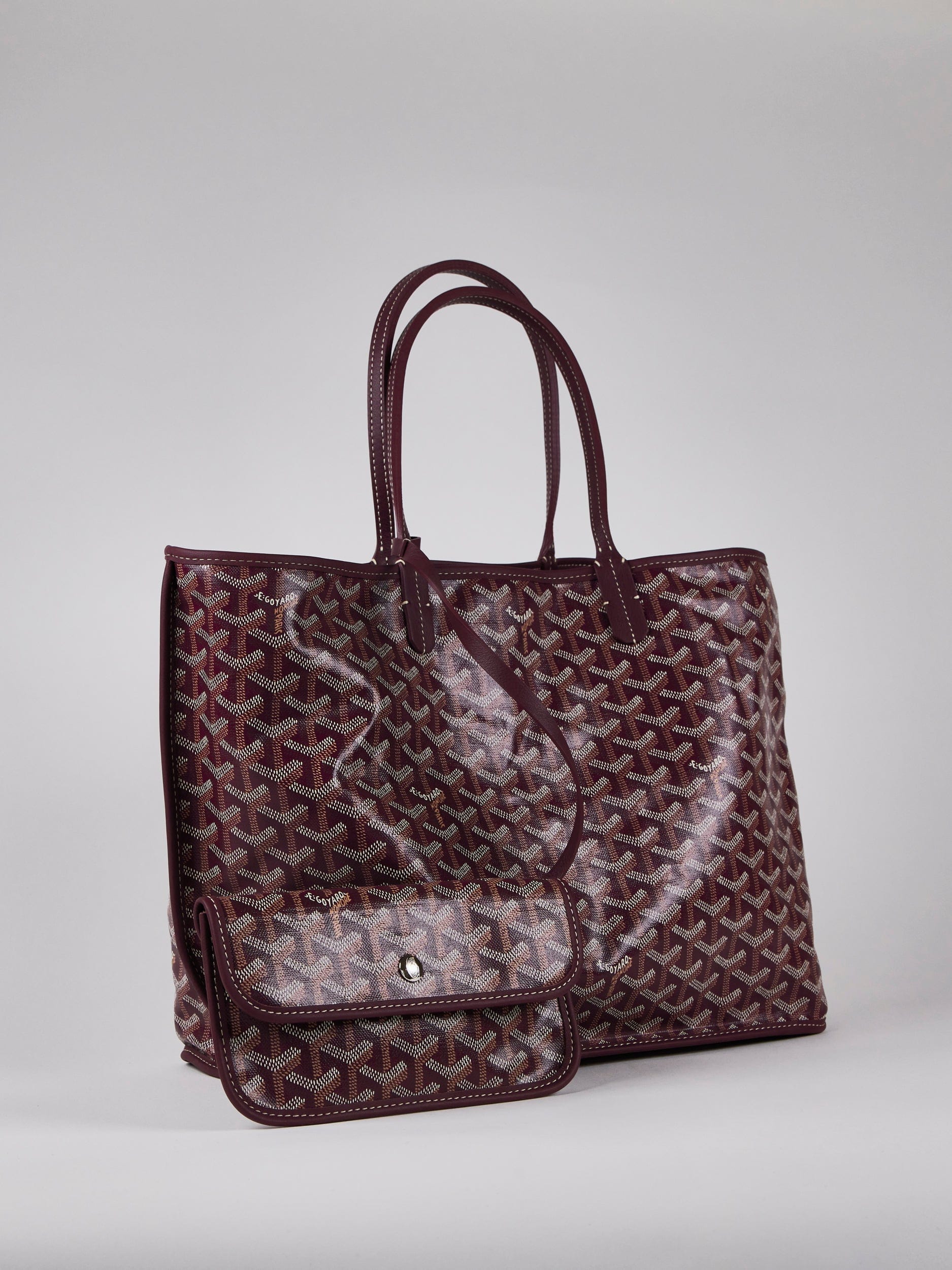 Goyard GOYARD Saint Louis PM Bag in Burgundy