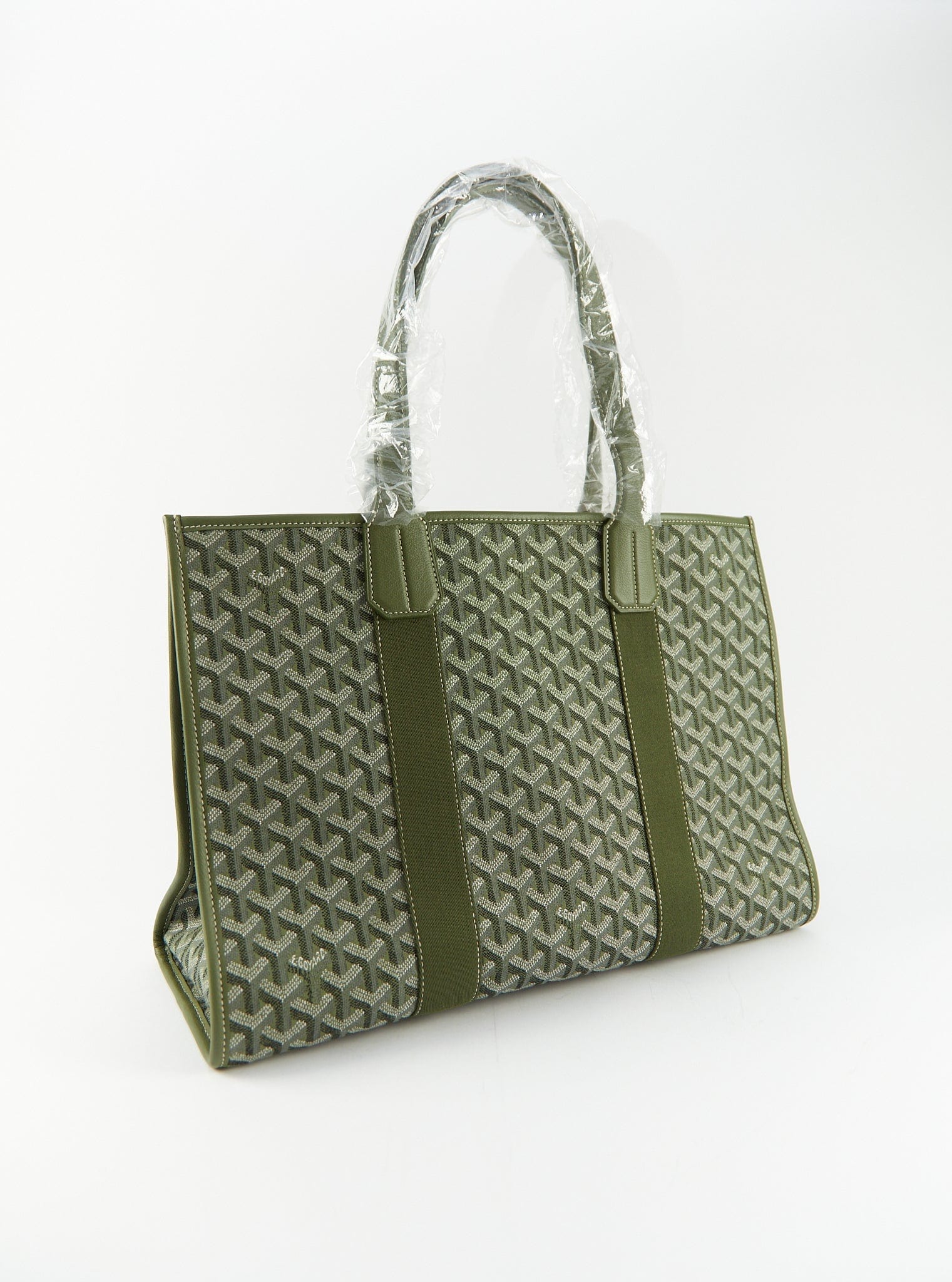 Goyard GOYARD Villette Jaquard MM Tote Bag in Khaki