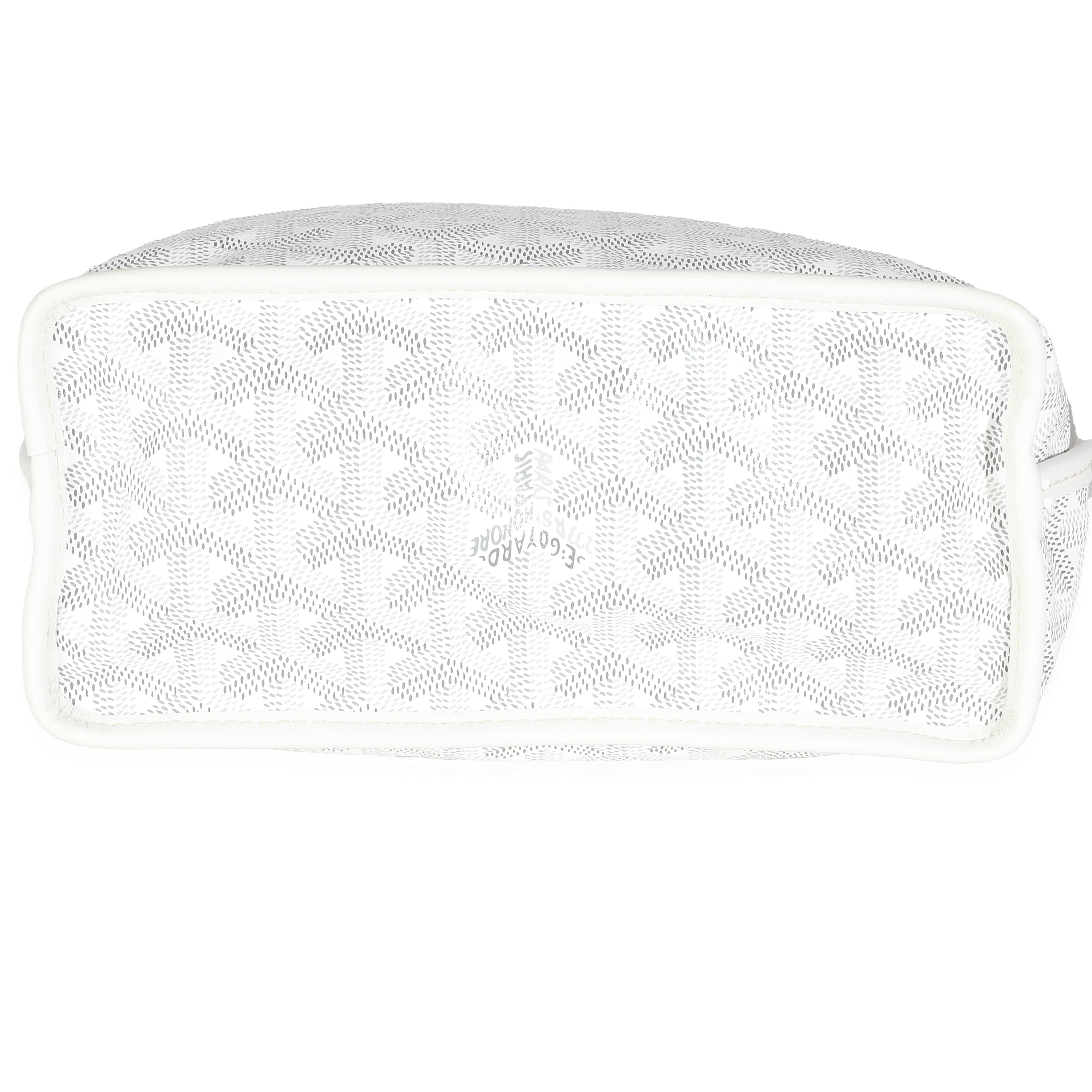 Goyard Godard White Goyardine Canvas Mini Anjou