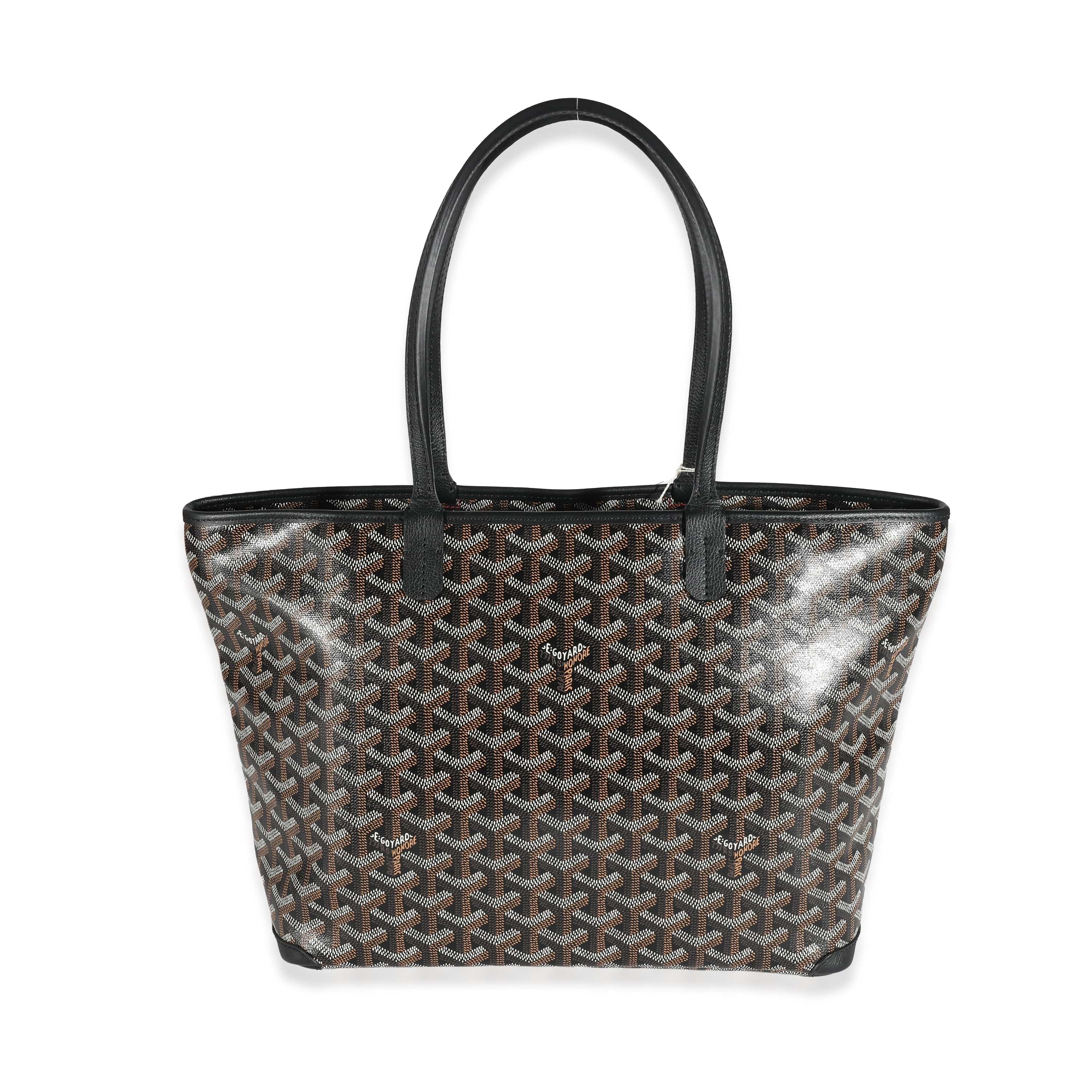 Goyard Goyard Black Goyardine Canvas Artois PM